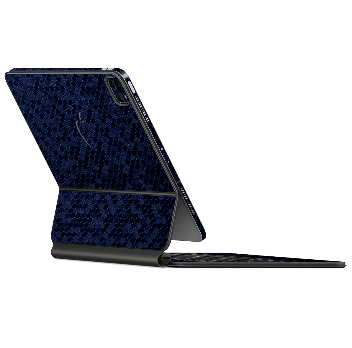 Magic Keyboard for iPad Pro 12.9" (Gen 3-4) LUXURIA Navy Blue HONEYCOMB 3D TEXTURED Skin