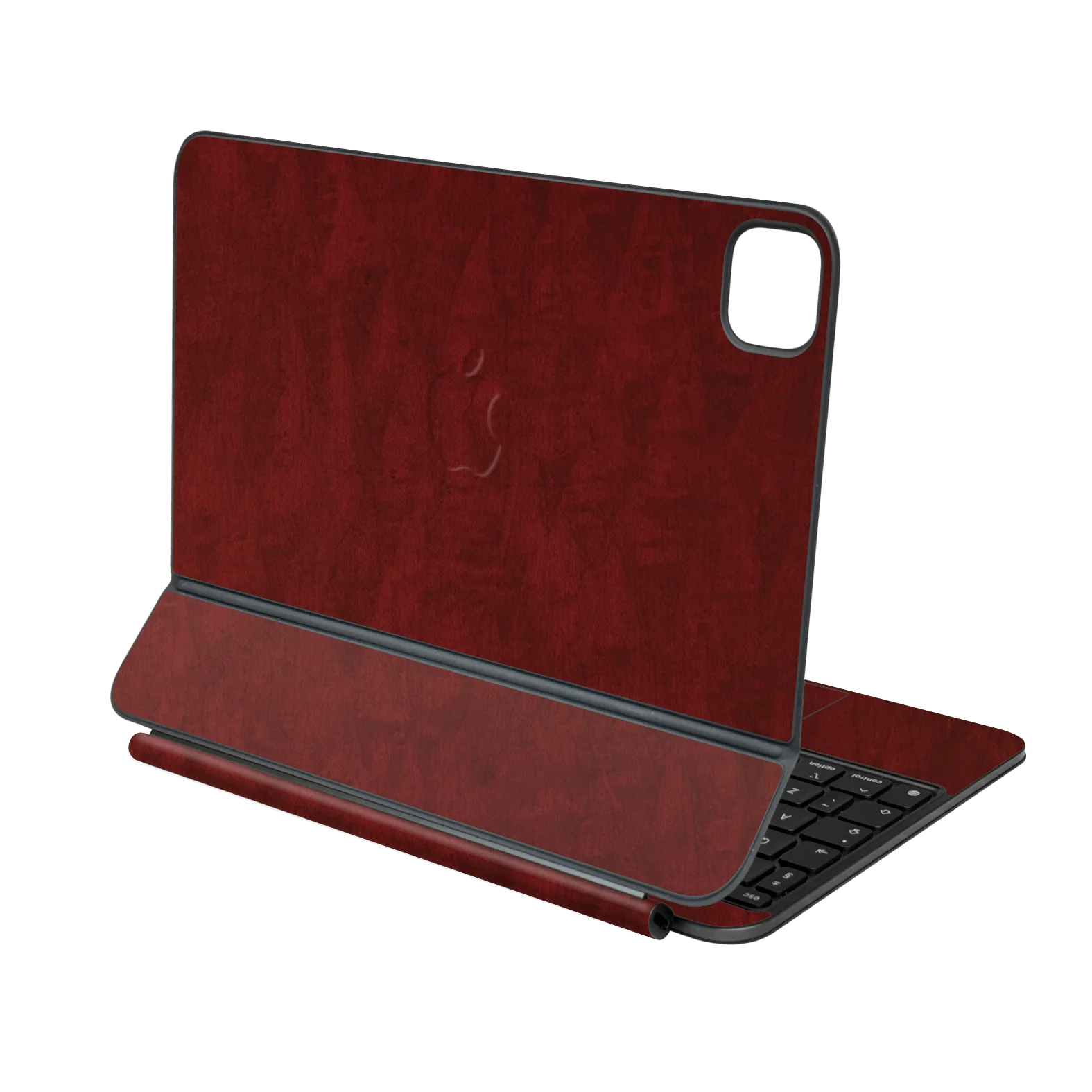 Magic Keyboard for iPad PRO 13” (M4/M5) LUXURIA Scarlet Satin Wood Skin