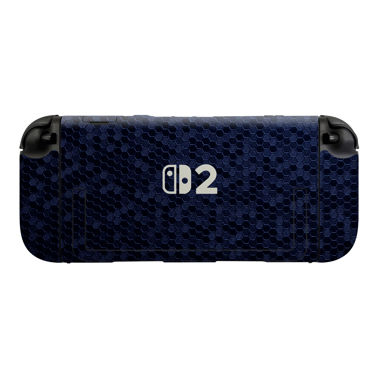 Nintendo Switch 2 LUXURIA Navy Blue HONEYCOMB 3D TEXTURED Skin - Image 2