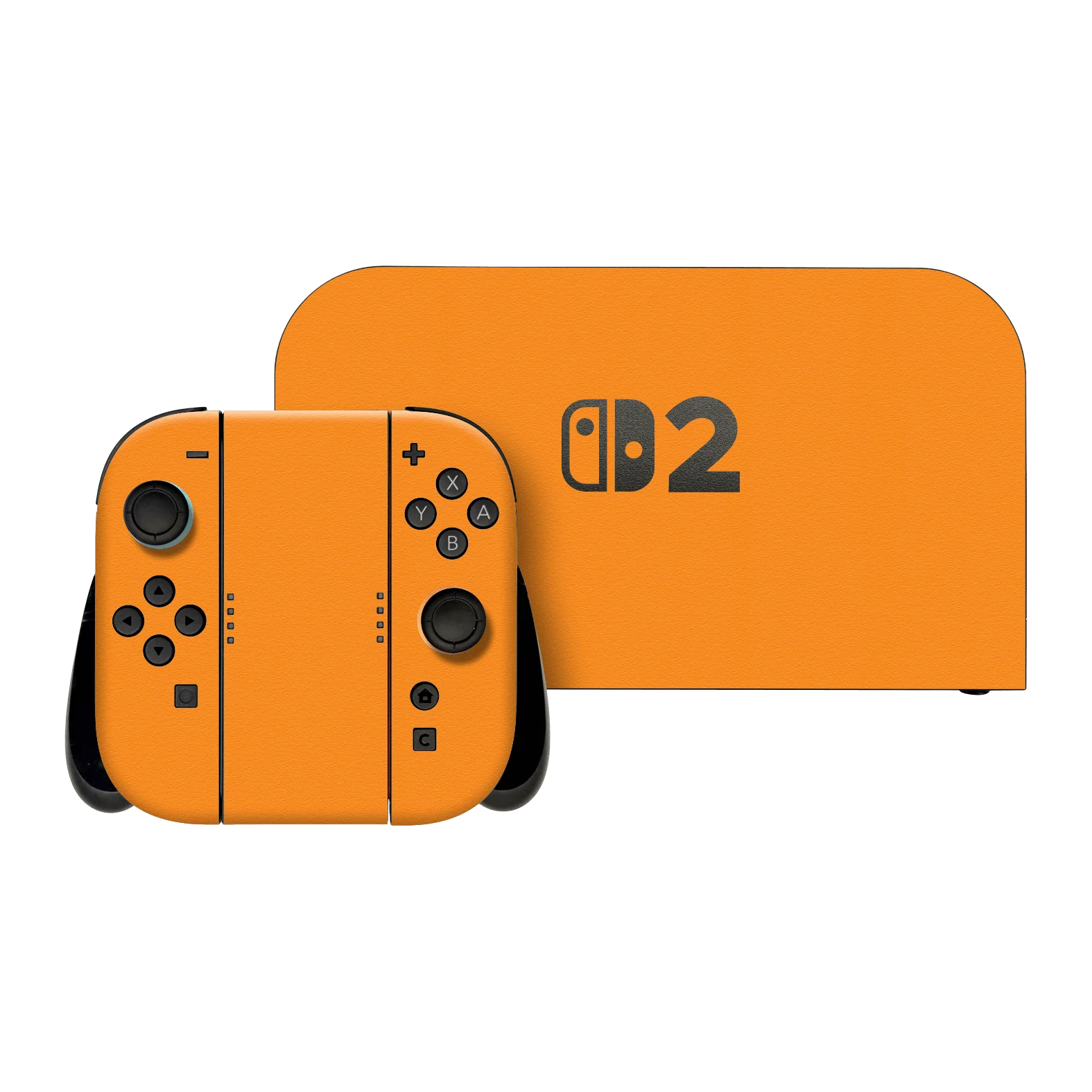 Nintendo Switch 2 LUXURIA Sunrise Orange Matt Textured Skin