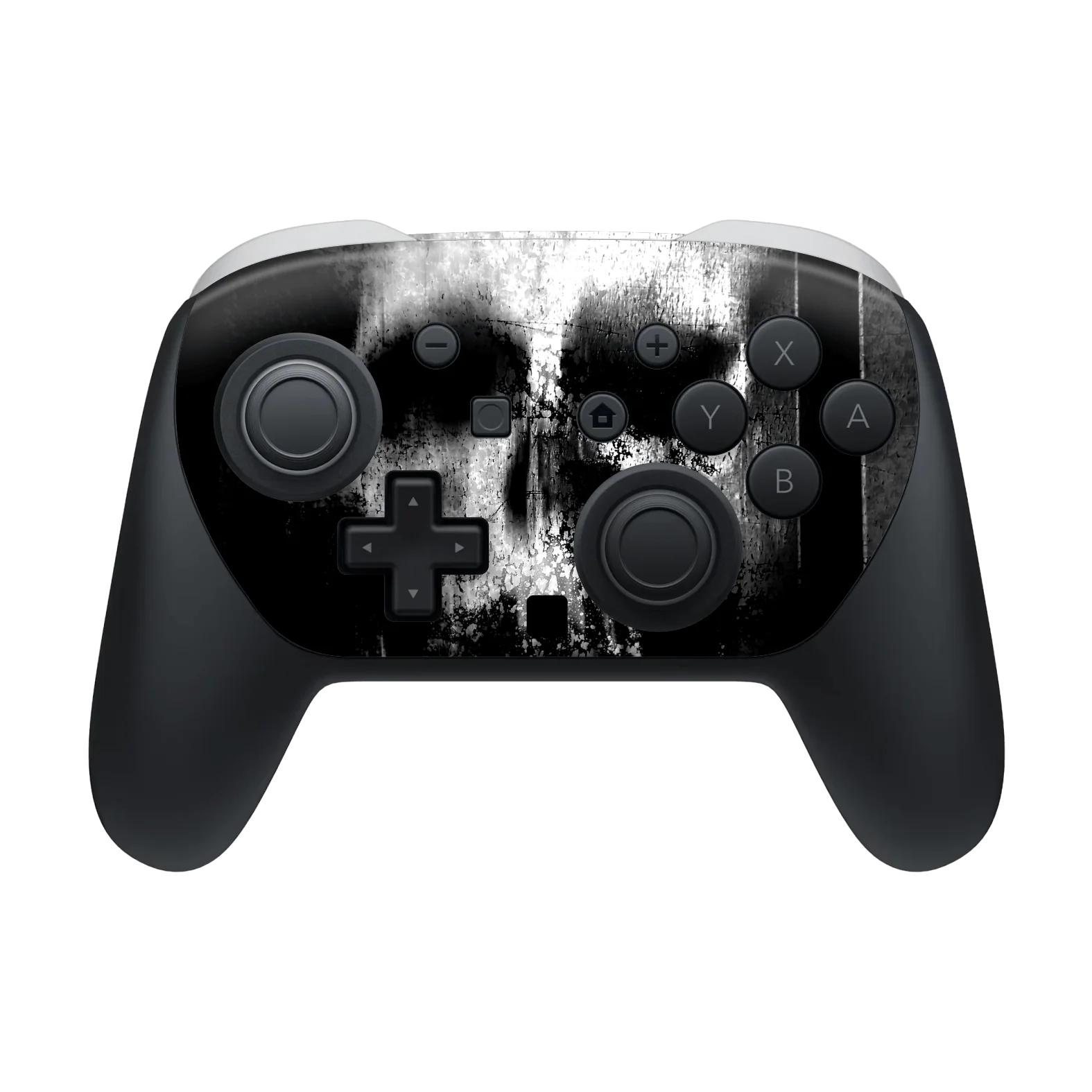 Nintendo Switch 2 PRO CONTROLLER SIGNATURE Horror Black & White SKULL Skin