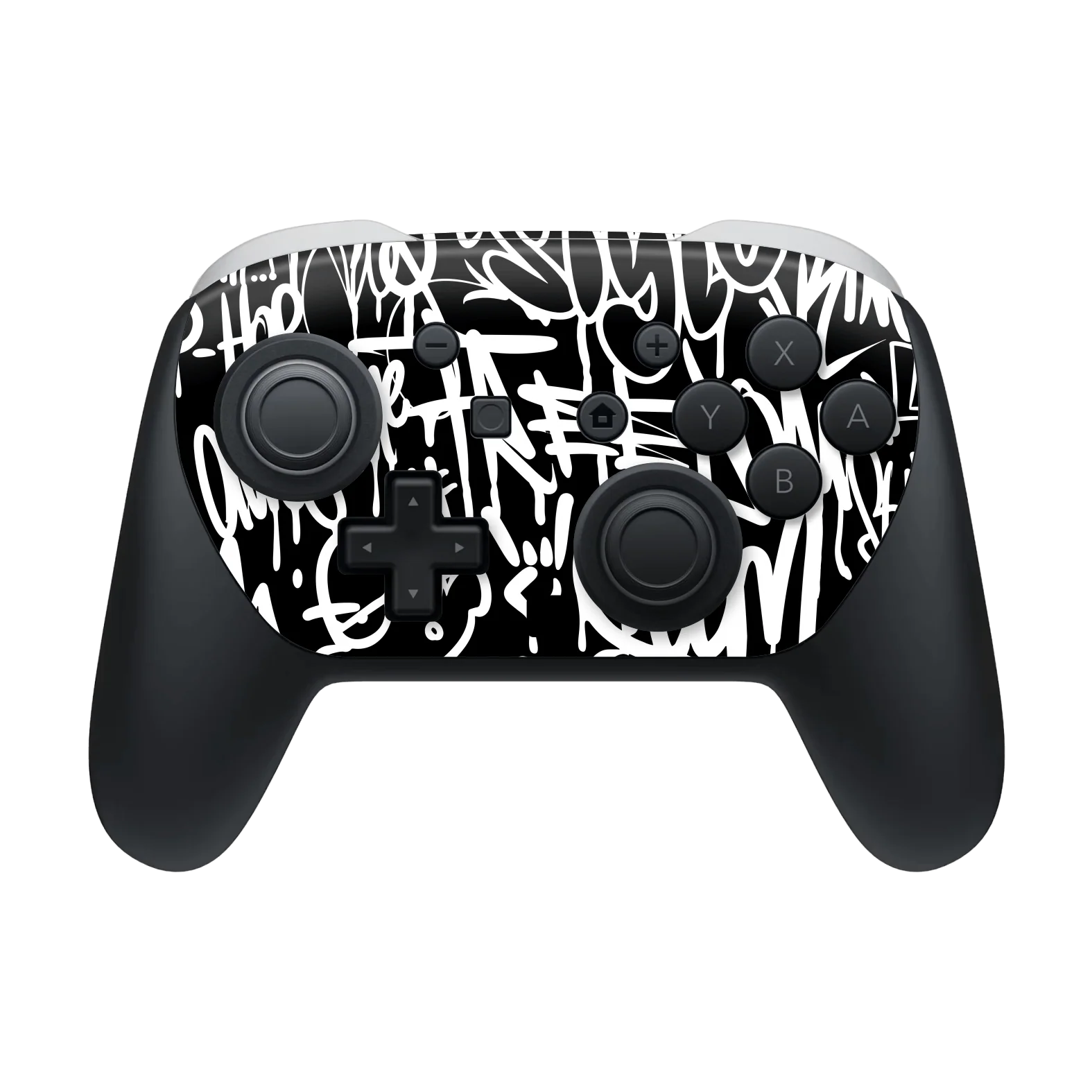 Nintendo Switch 2 PRO CONTROLLER SIGNATURE Monochrome Graffiti Skin