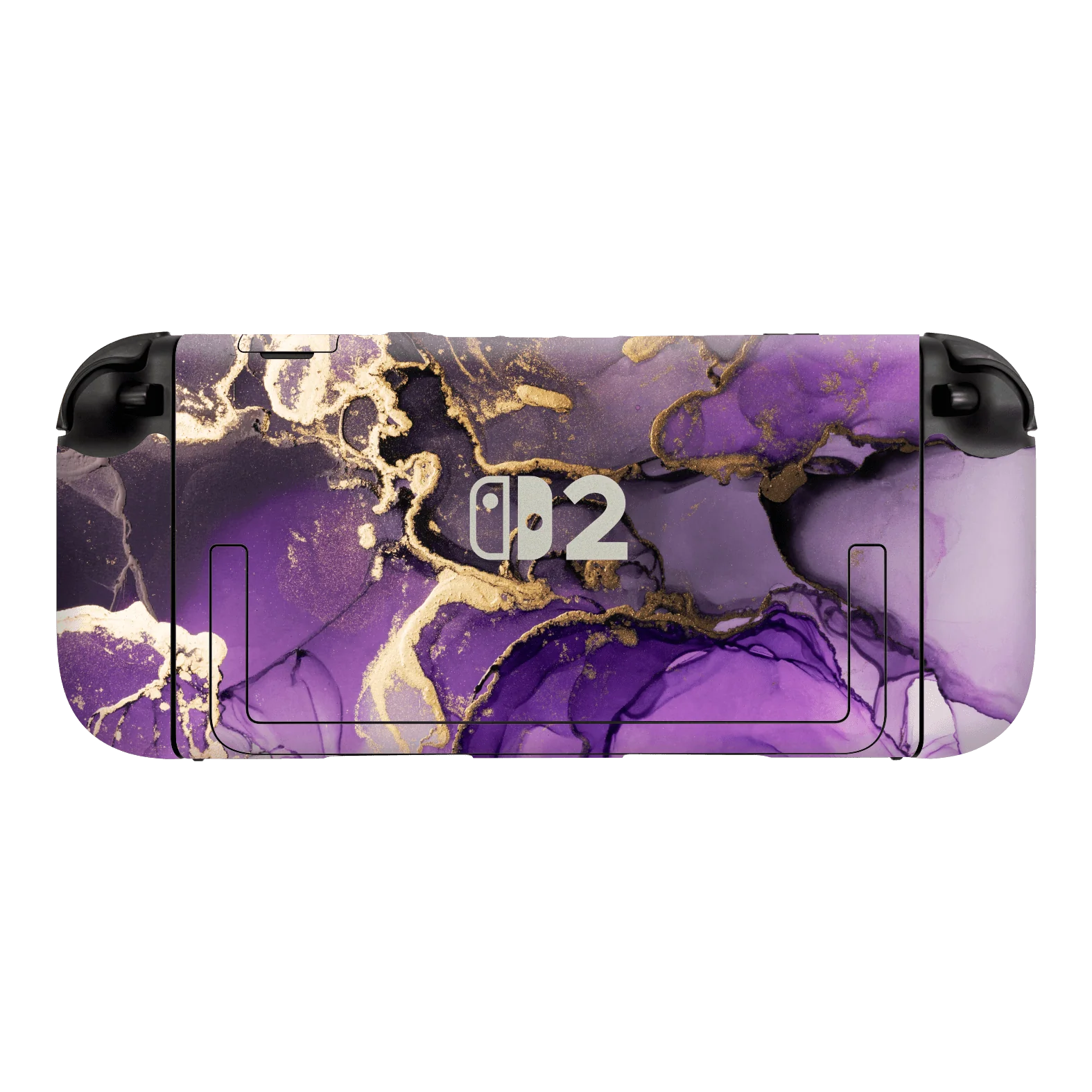 Nintendo Switch 2 SIGNATURE AGATE GEODE Purple-Gold Skin - Image 2
