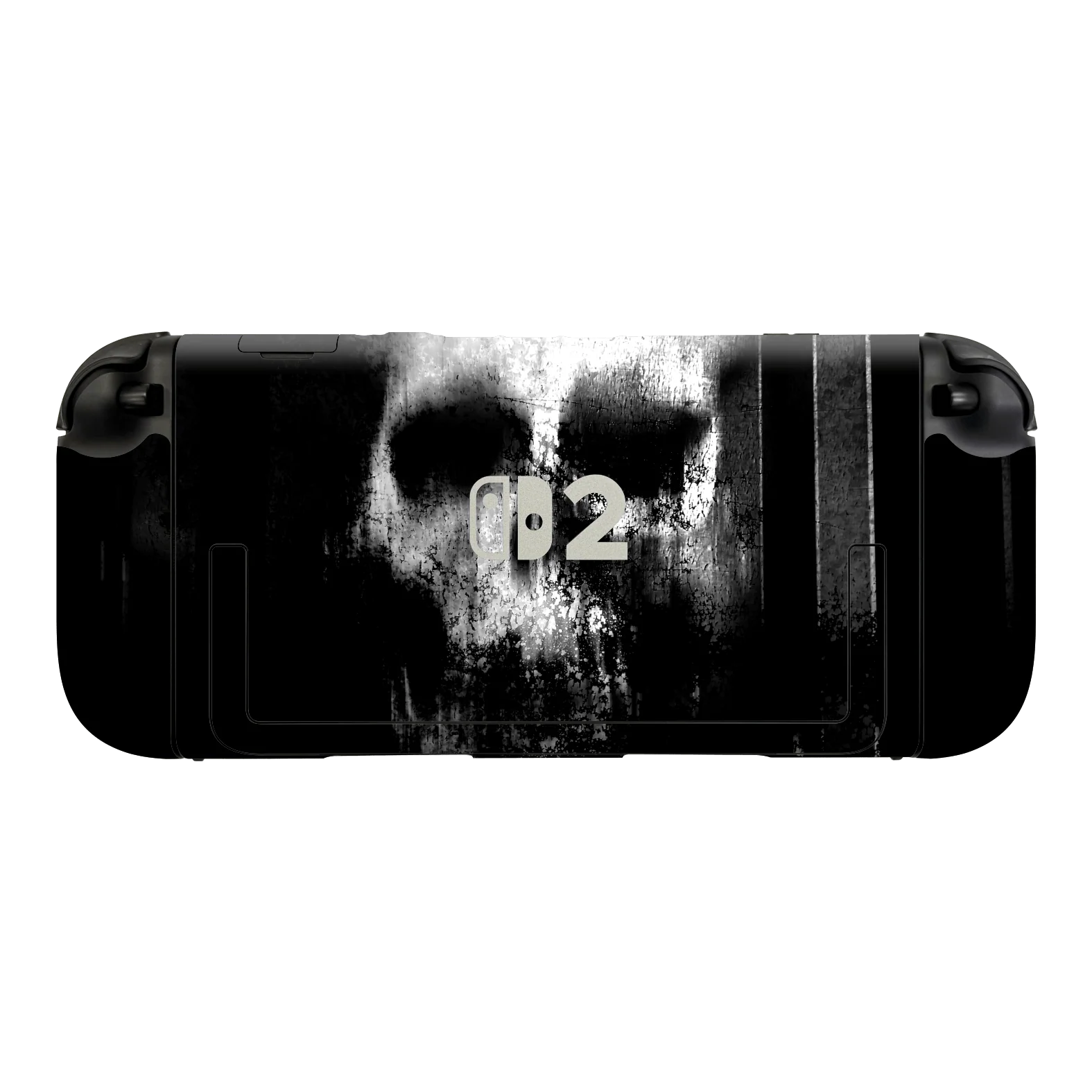 Nintendo Switch 2 SIGNATURE Horror Black & White SKULL Skin - Image 2