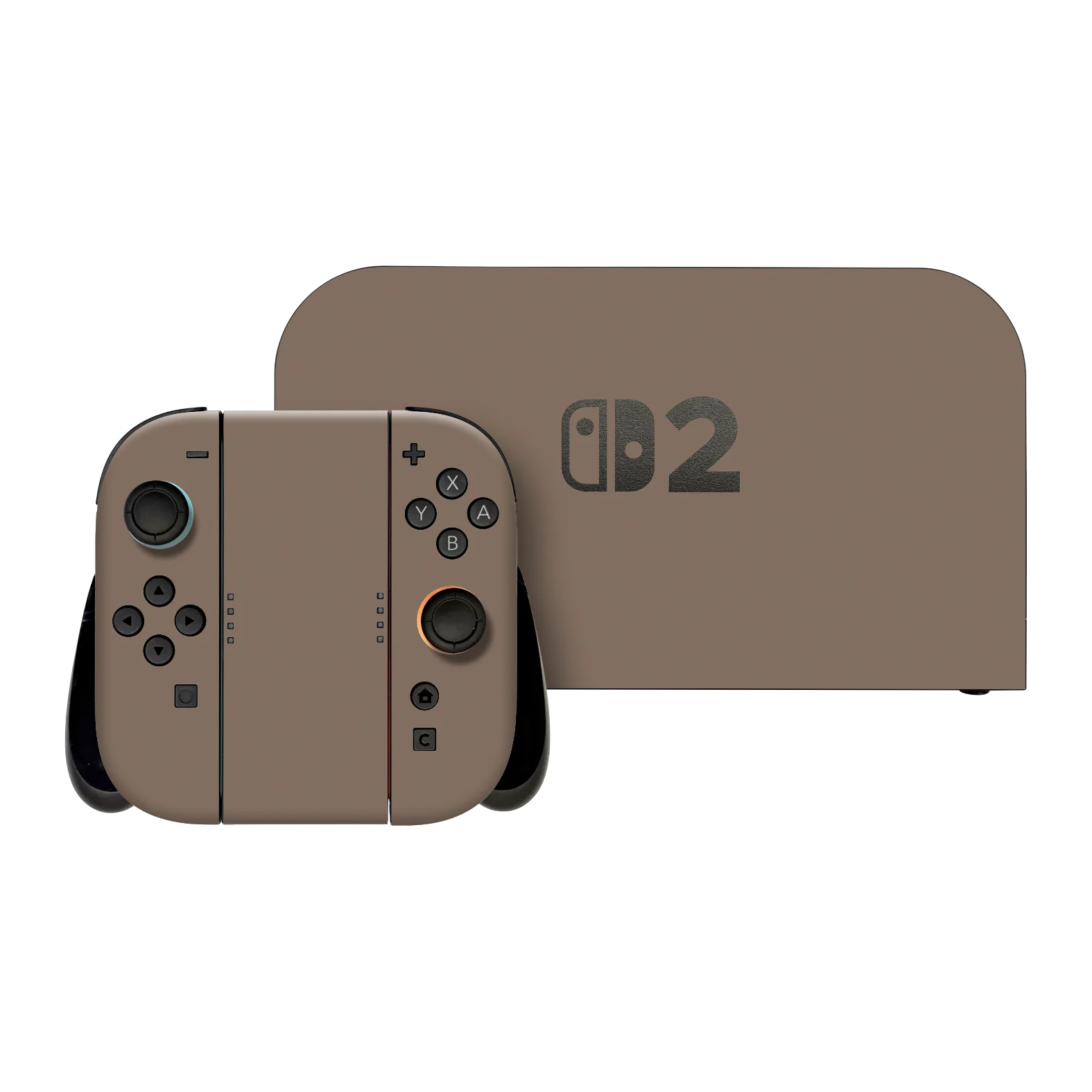 Nintendo Switch 2 Soft-Touch MOCHA Taupe StealthMatte Skin