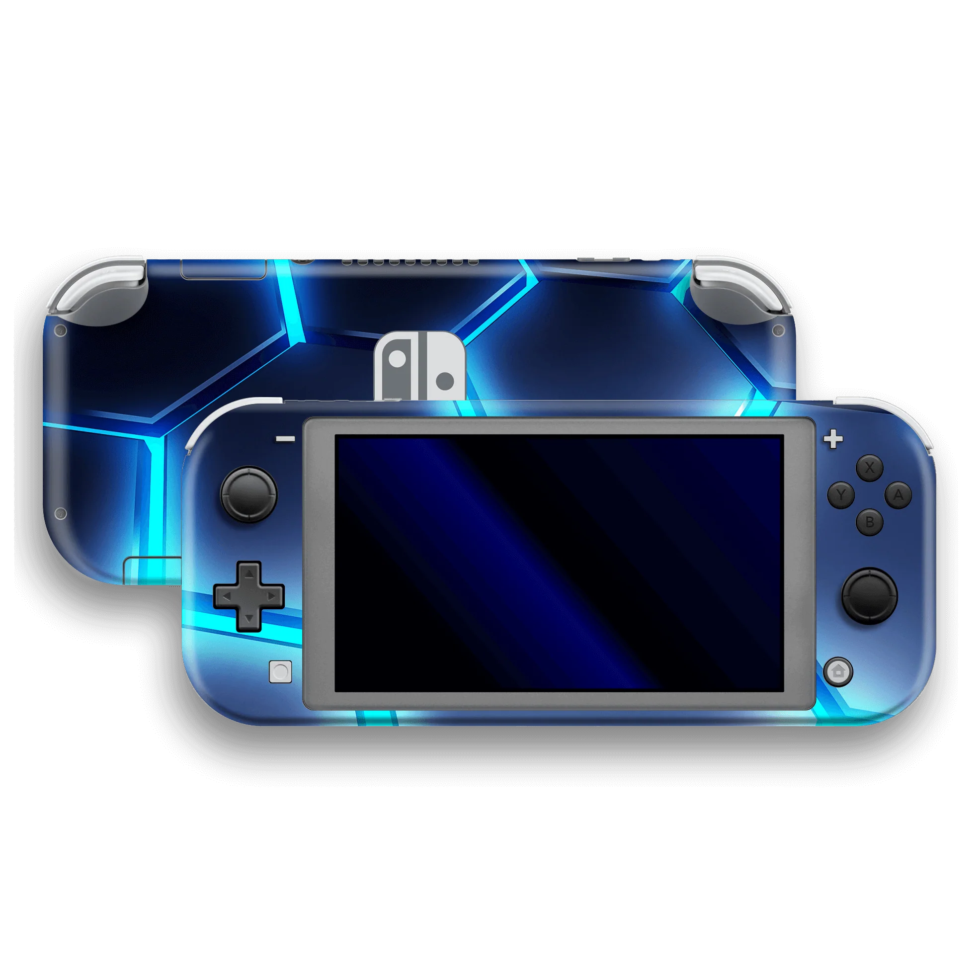 Nintendo Switch LITE SIGNATURE Abstract BLUE LAVA Skin
