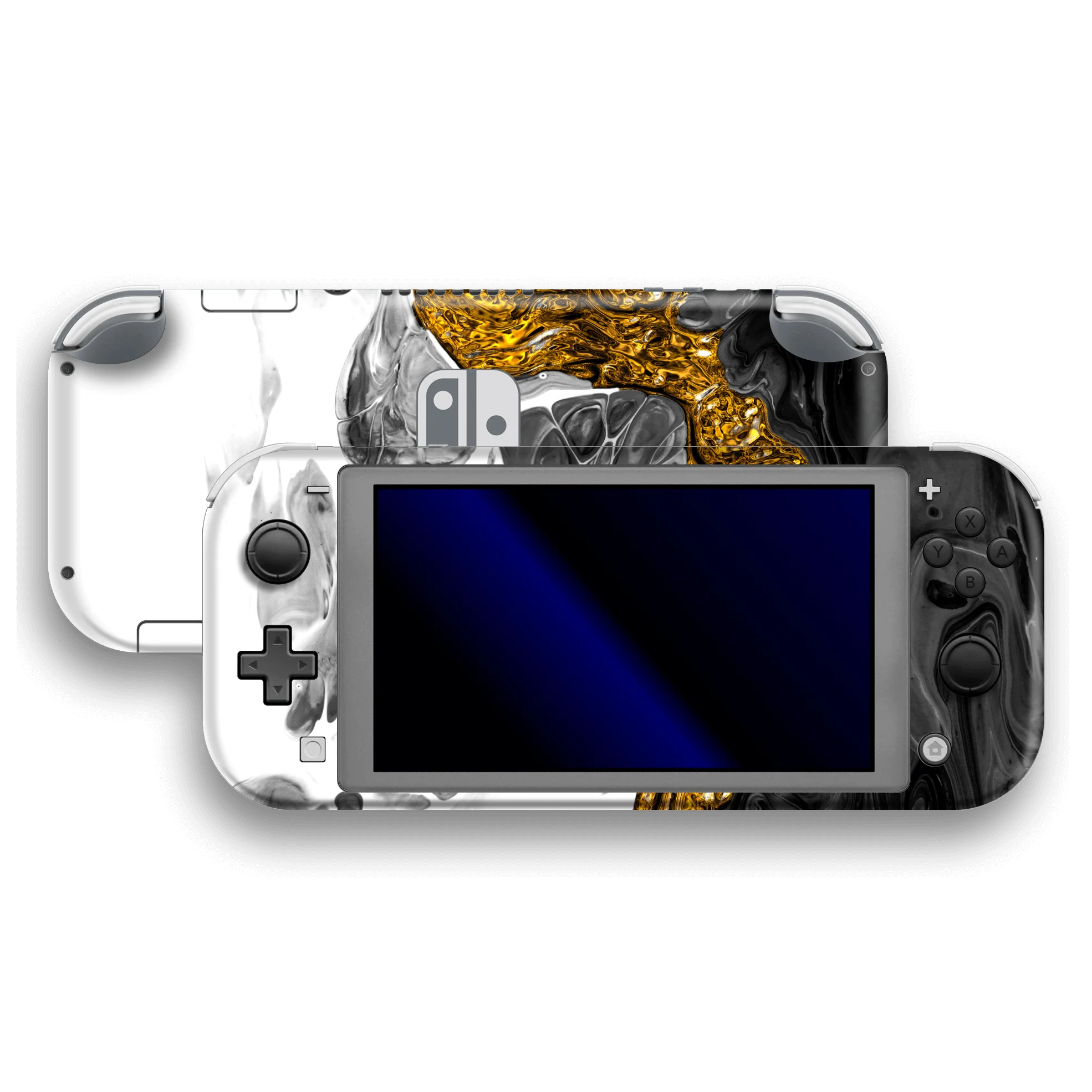 Nintendo Switch LITE SIGNATURE Abstract MELTED Gold  Skin
