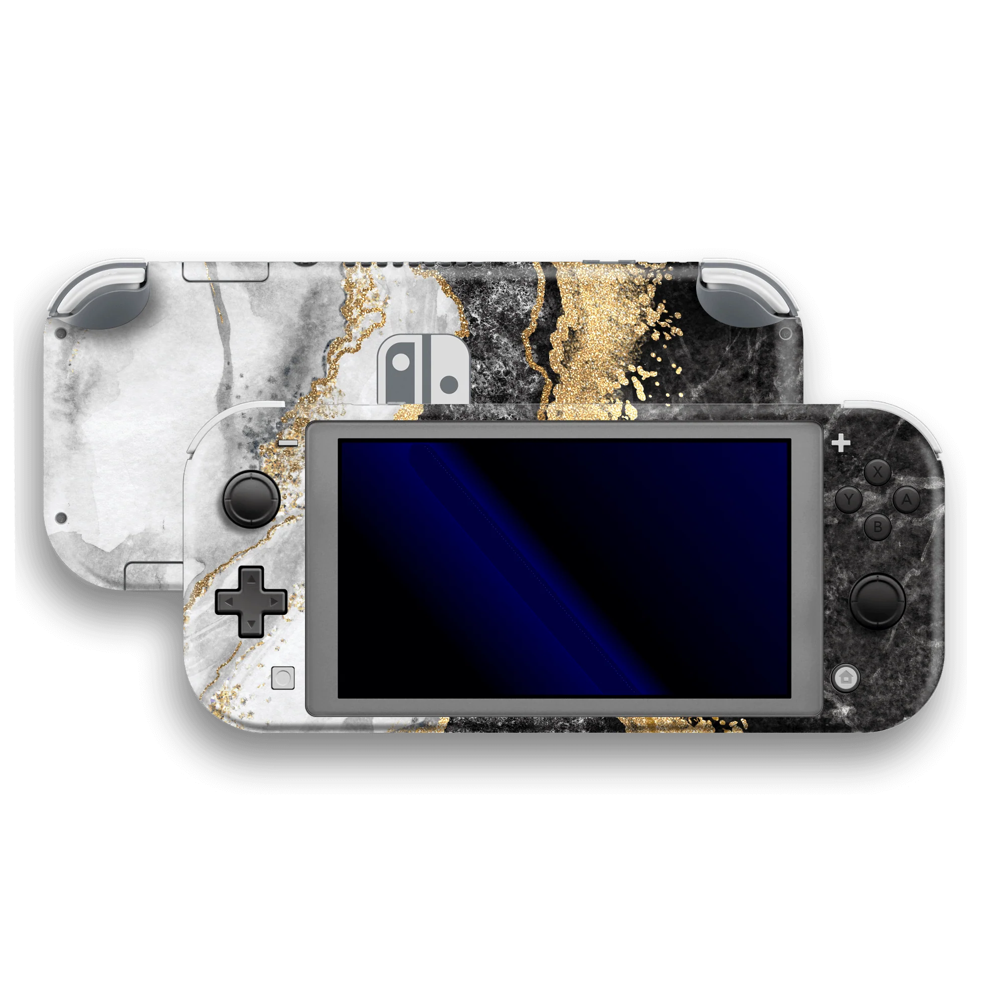 Nintendo Switch LITE SIGNATURE Golden White-Slate Marble Skin
