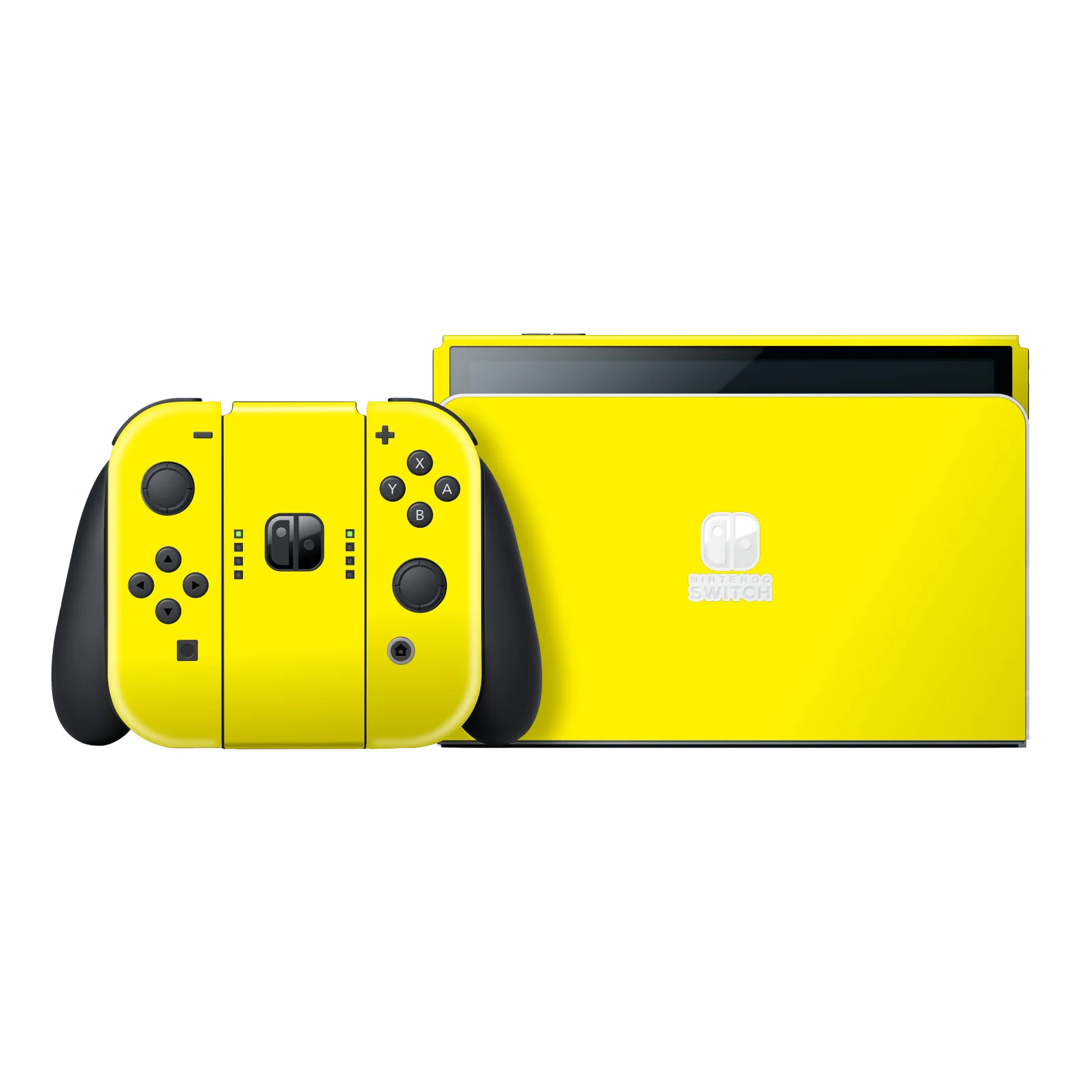Nintendo Switch OLED GLOSSY Lemon Yellow Skin