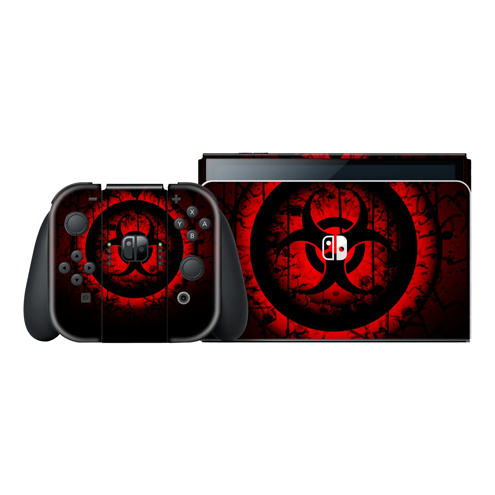 Nintendo Switch OLED SIGNATURE Biohazard Danger Skin