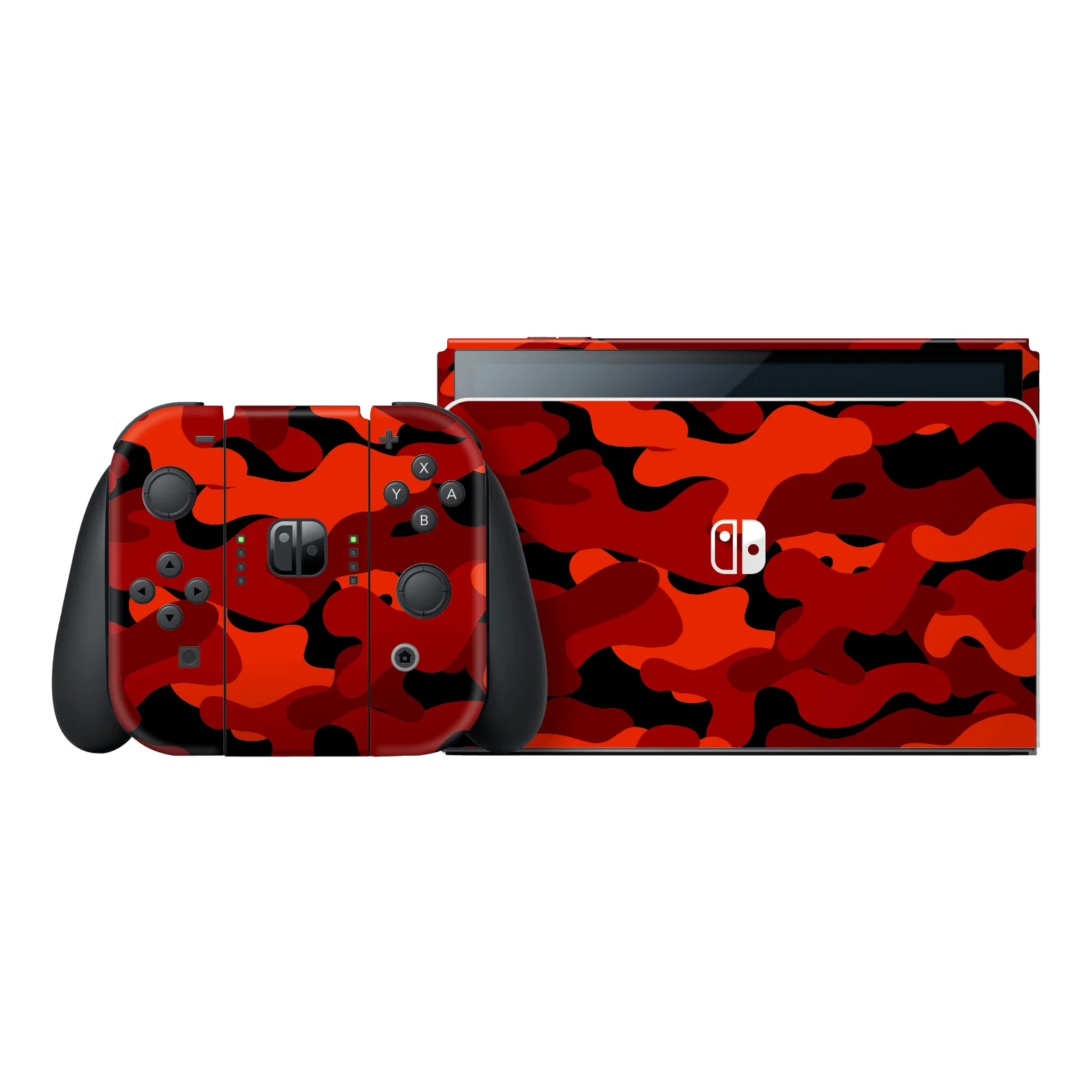 Nintendo Switch OLED SIGNATURE Fire CAMO Skin