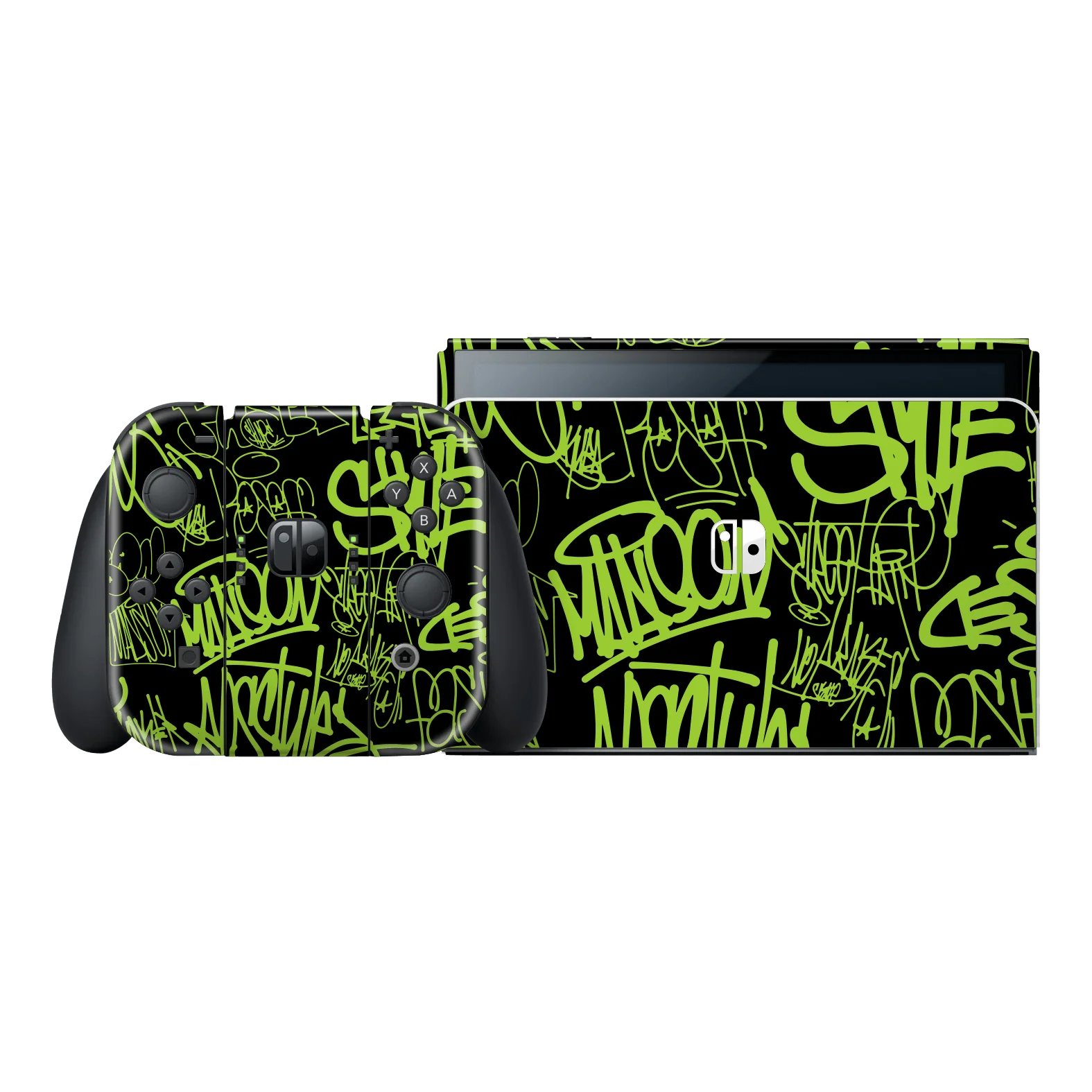 Nintendo Switch OLED SIGNATURE Urban Underground Wall in Green Skin