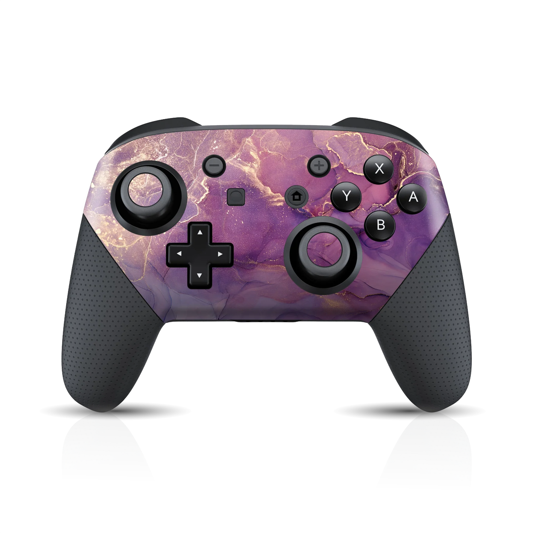 Nintendo Switch Pro CONTROLLER SIGNATURE AGATE GEODE Purple-Gold Skin