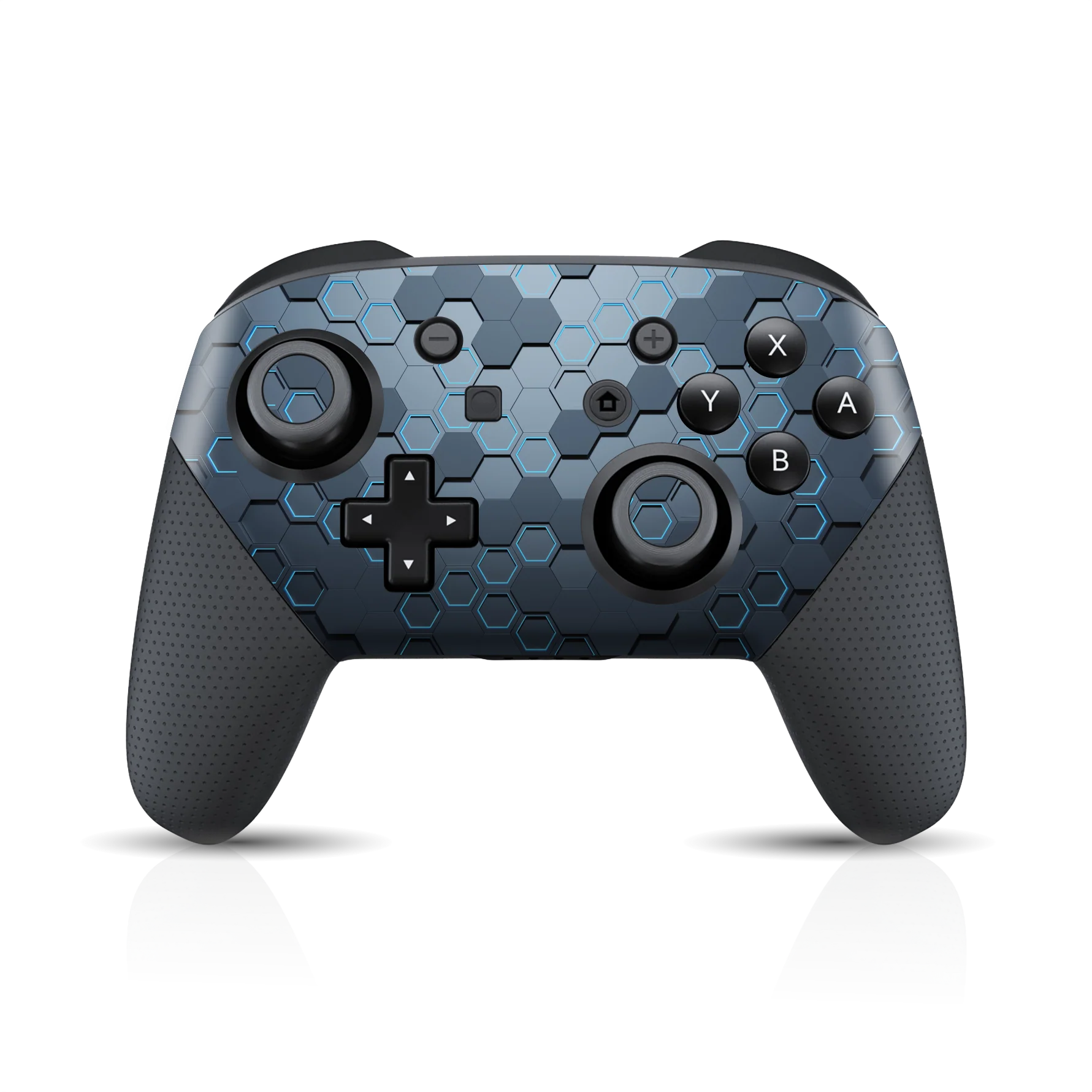 Nintendo Switch Pro CONTROLLER SIGNATURE Blue HEXAGON Skin