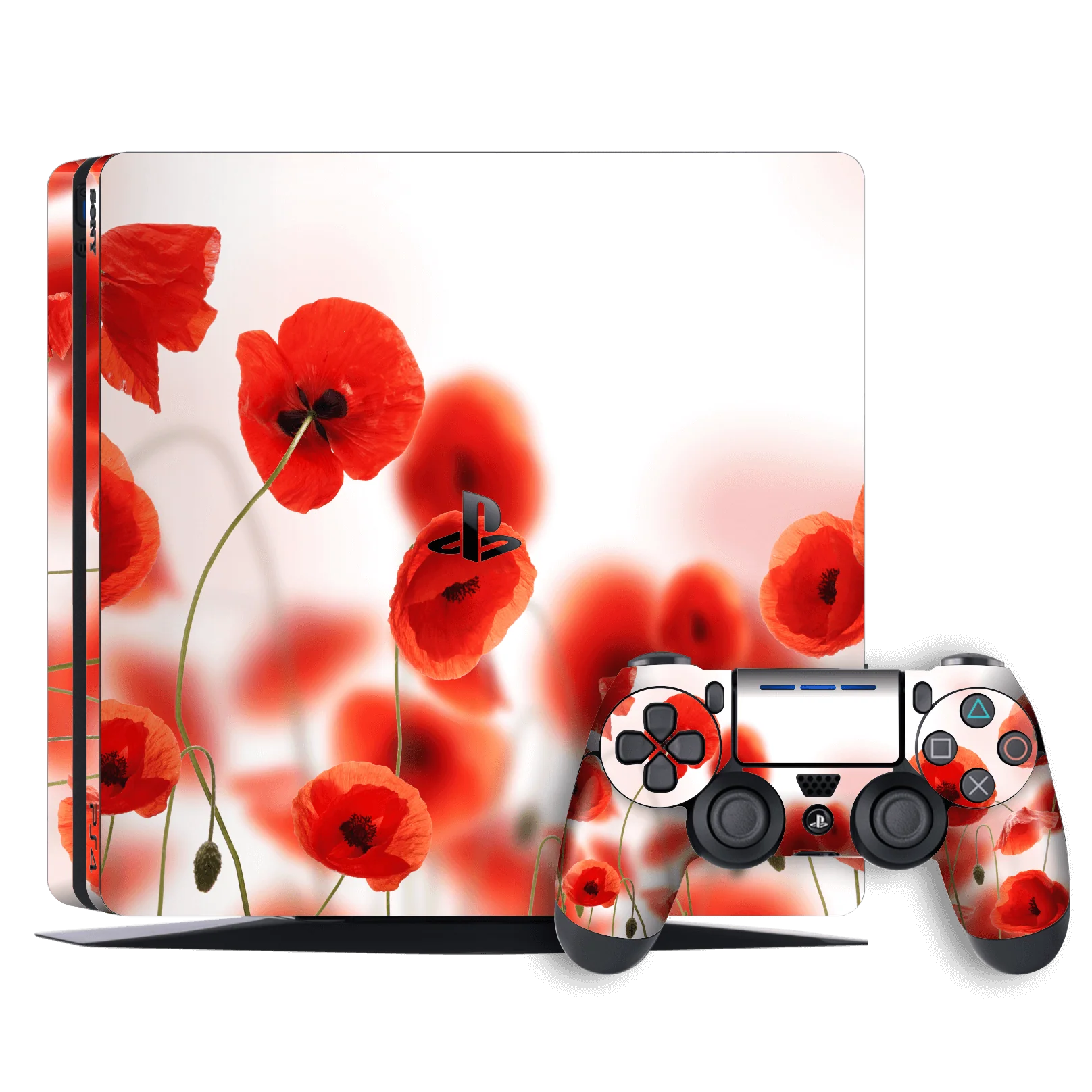 Playstation 4 SLIM (PS4 Slim) SIGNATURE POPPIES Skin - 13