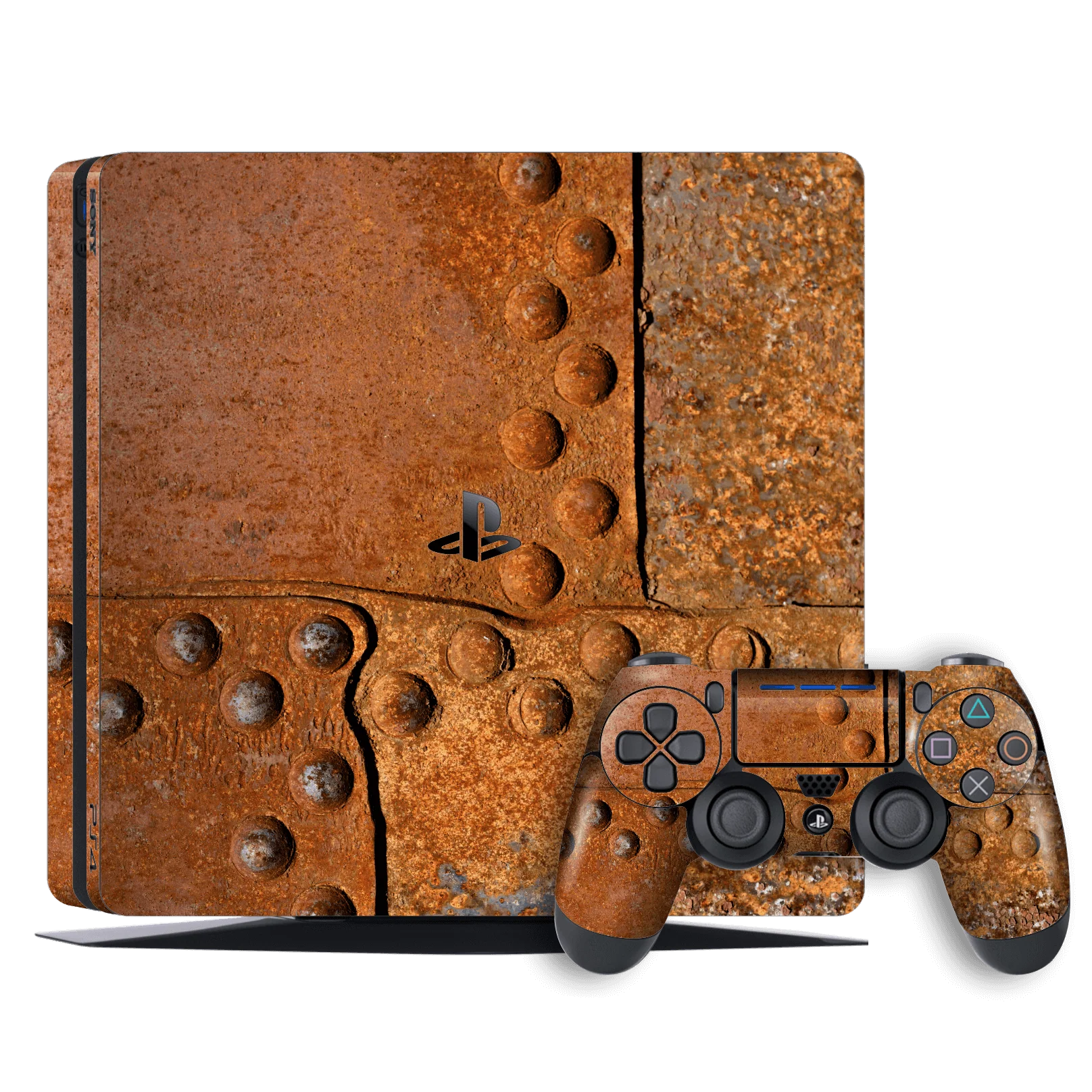 Playstation 4 SLIM (PS4 Slim) SIGNATURE RUST Skin - 14