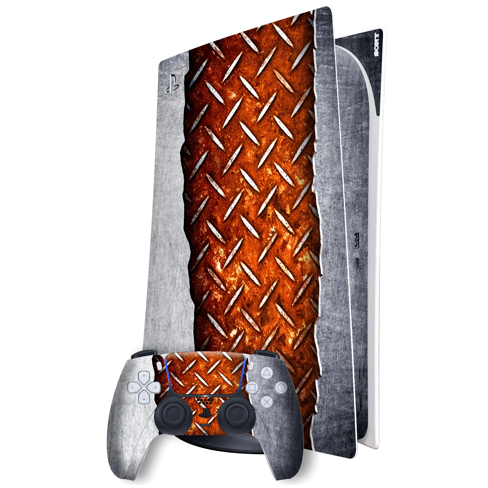 PlayStation 5 (PS5) DIGITAL EDITION SIGNATURE IRON SHIELD Skin