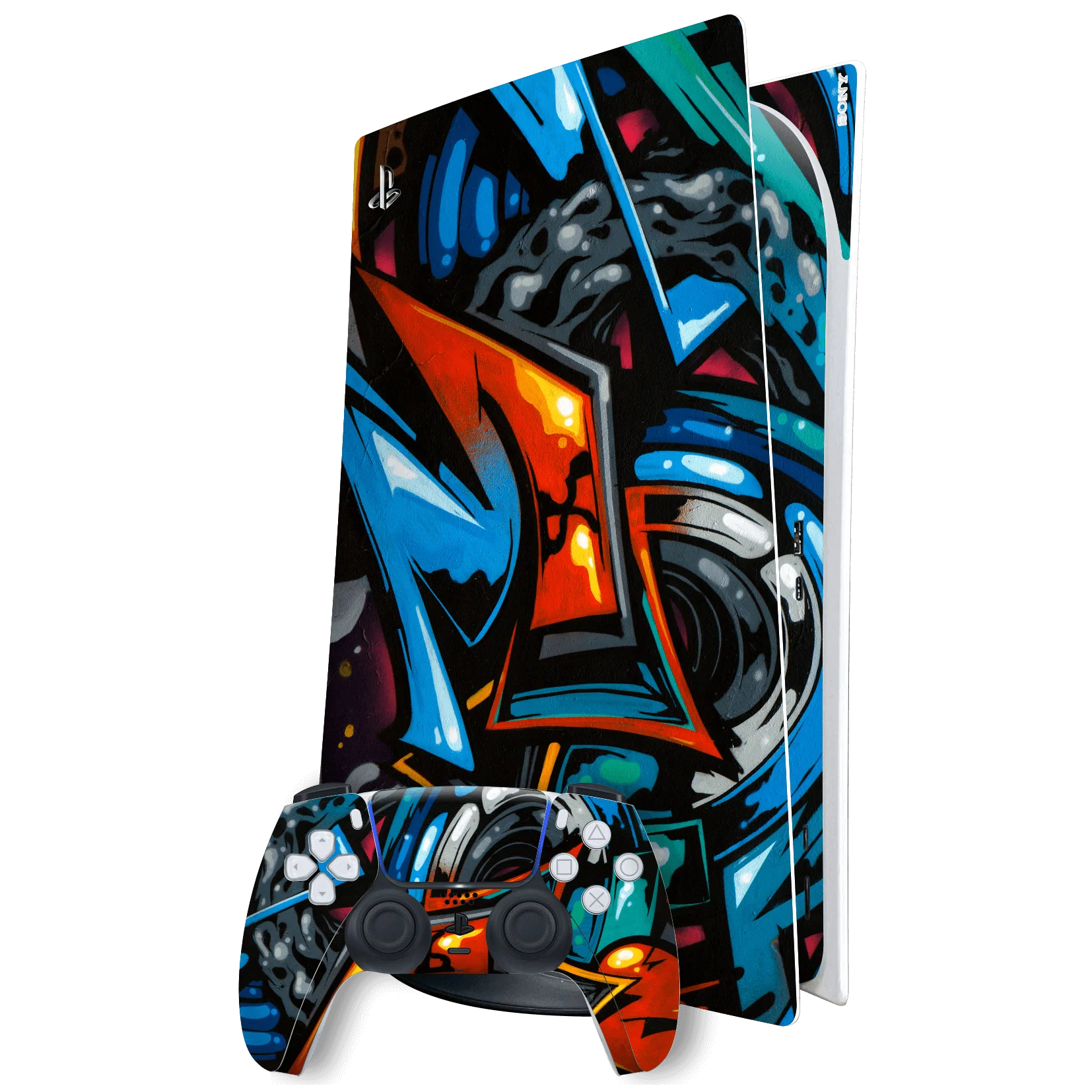 PlayStation 5 (PS5) DIGITAL EDITION SIGNATURE Street Art Graffiti Skin