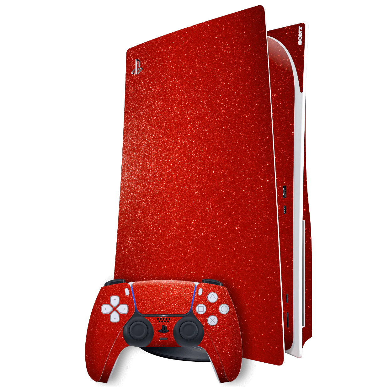 PlayStation 5 (PS5) DISC Edition DIAMOND RED Skin