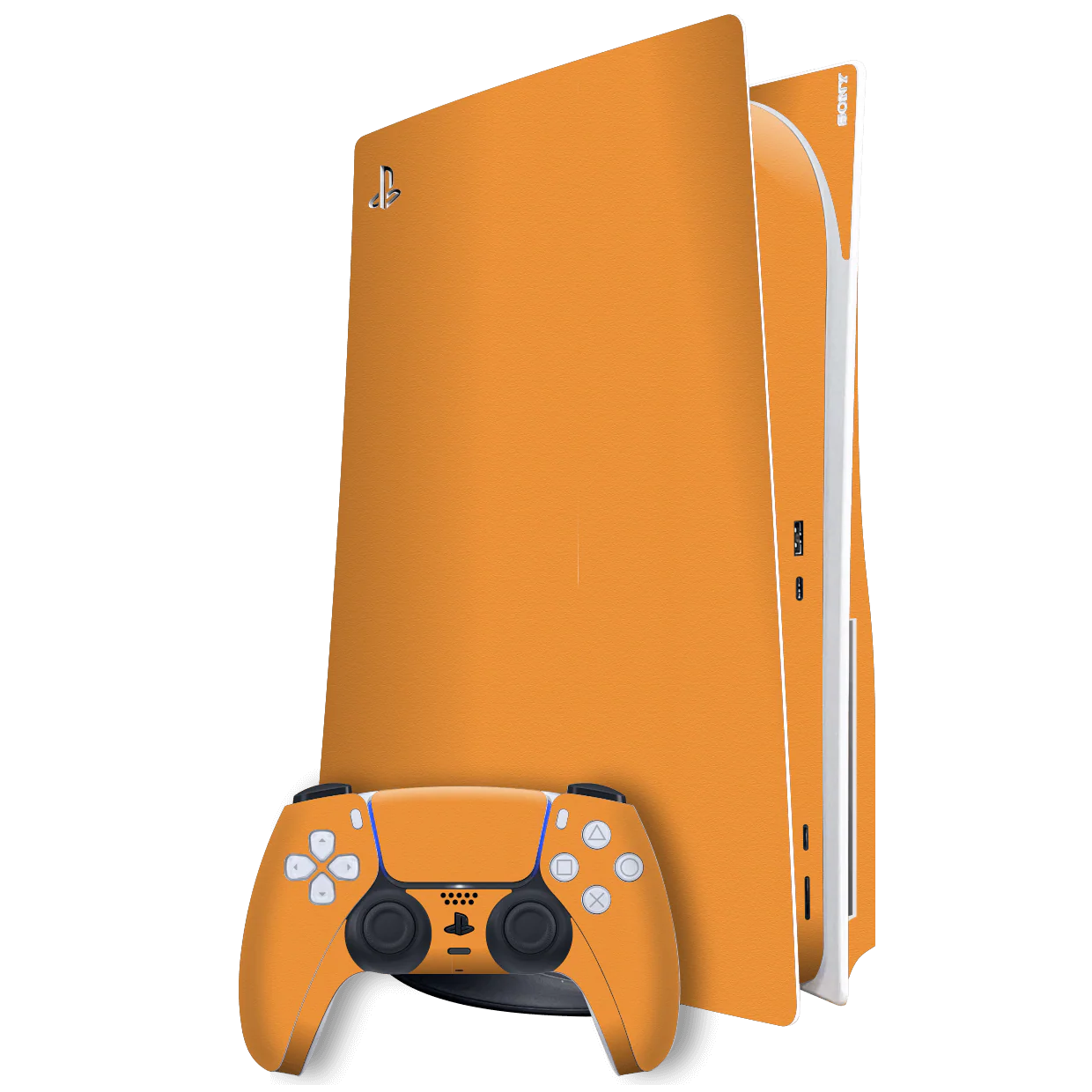 PlayStation 5 (PS5) DISC Edition LUXURIA Sunrise Orange Matt Textured Skin