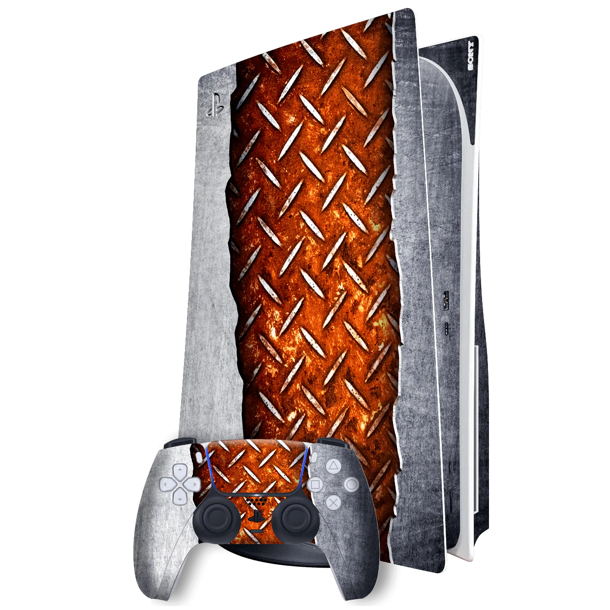 PlayStation 5 (PS5) DISC Edition SIGNATURE IRON SHIELD Skin