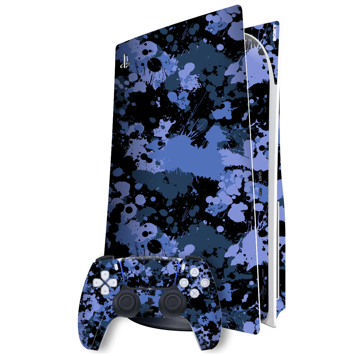 PlayStation 5 (PS5) DISC Edition SIGNATURE Paint SPLASH Skin