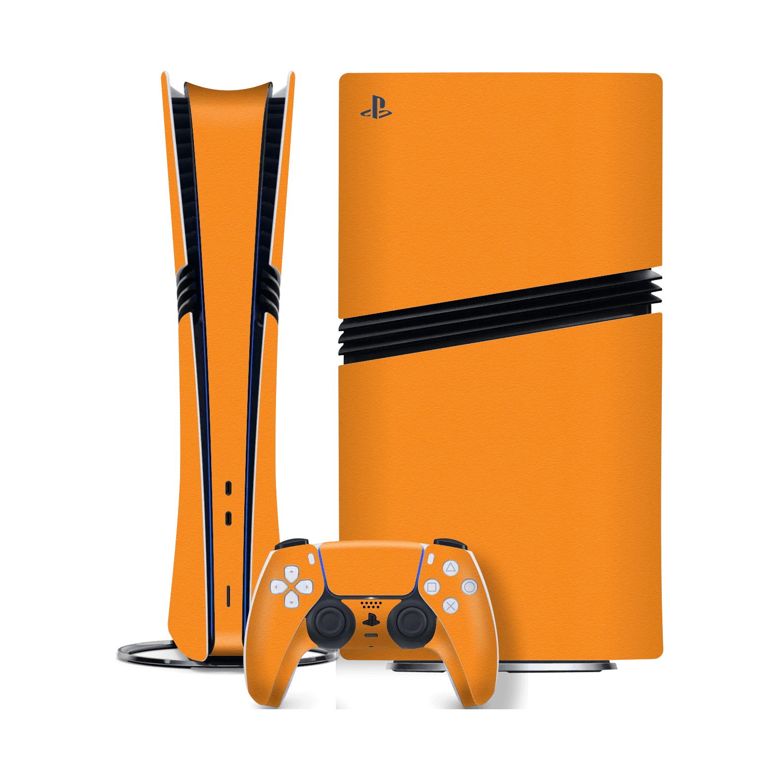PS5 Pro LUXURIA Sunrise Orange Matt Textured Skin