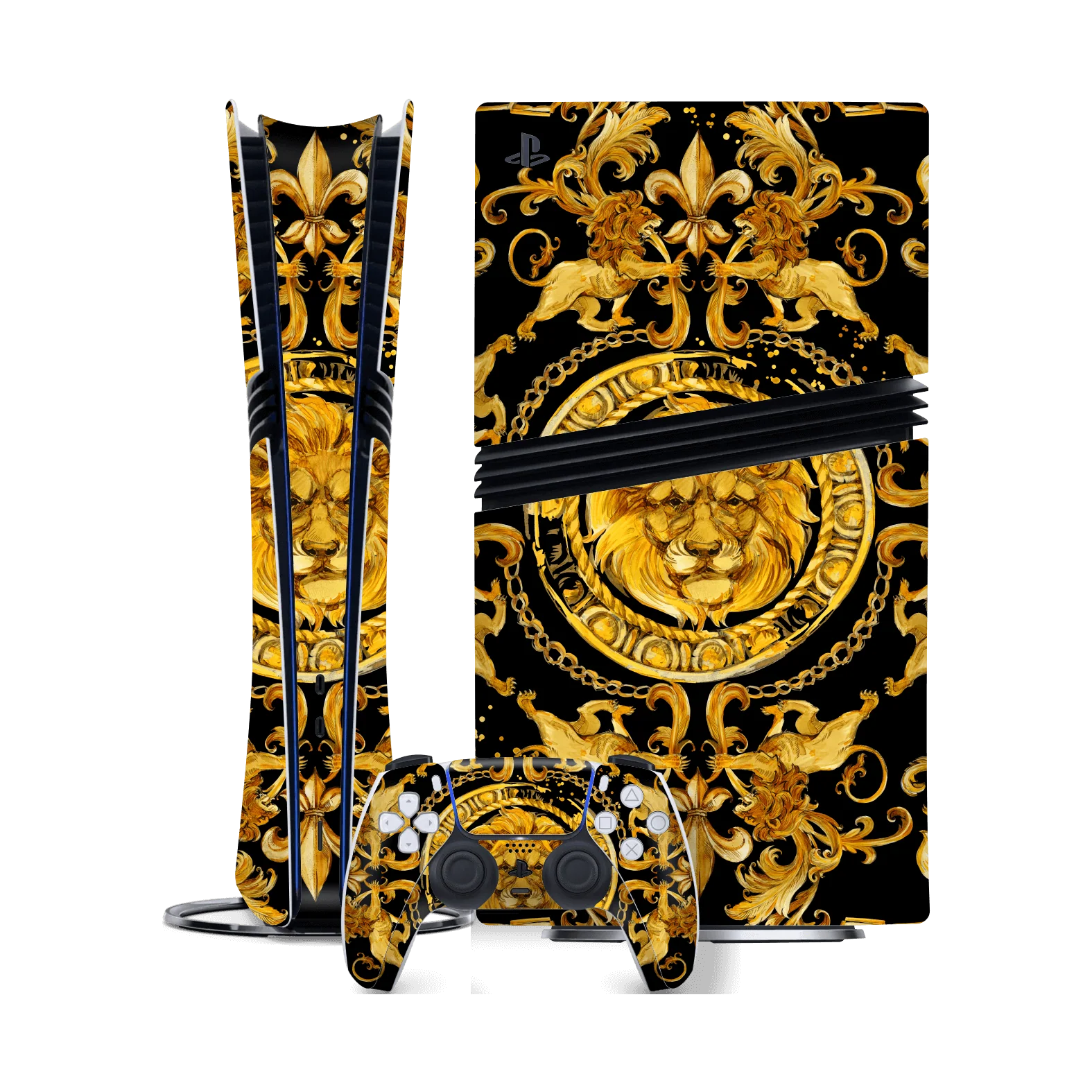 PS5 Pro SIGNATURE Baroque Gold Ornaments Skin