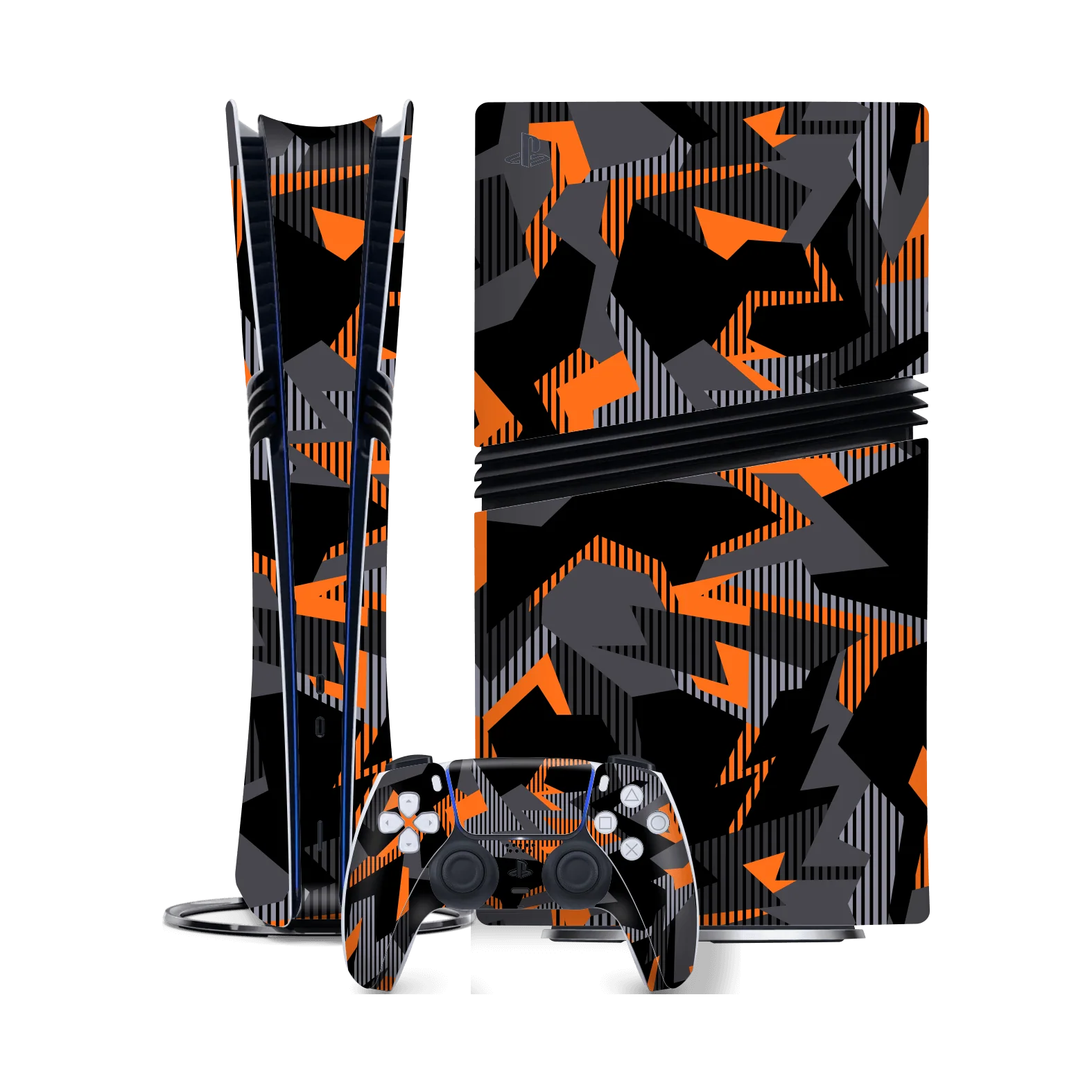 PS5 Pro SIGNATURE Sharp-Edged Orange CAMO Skin