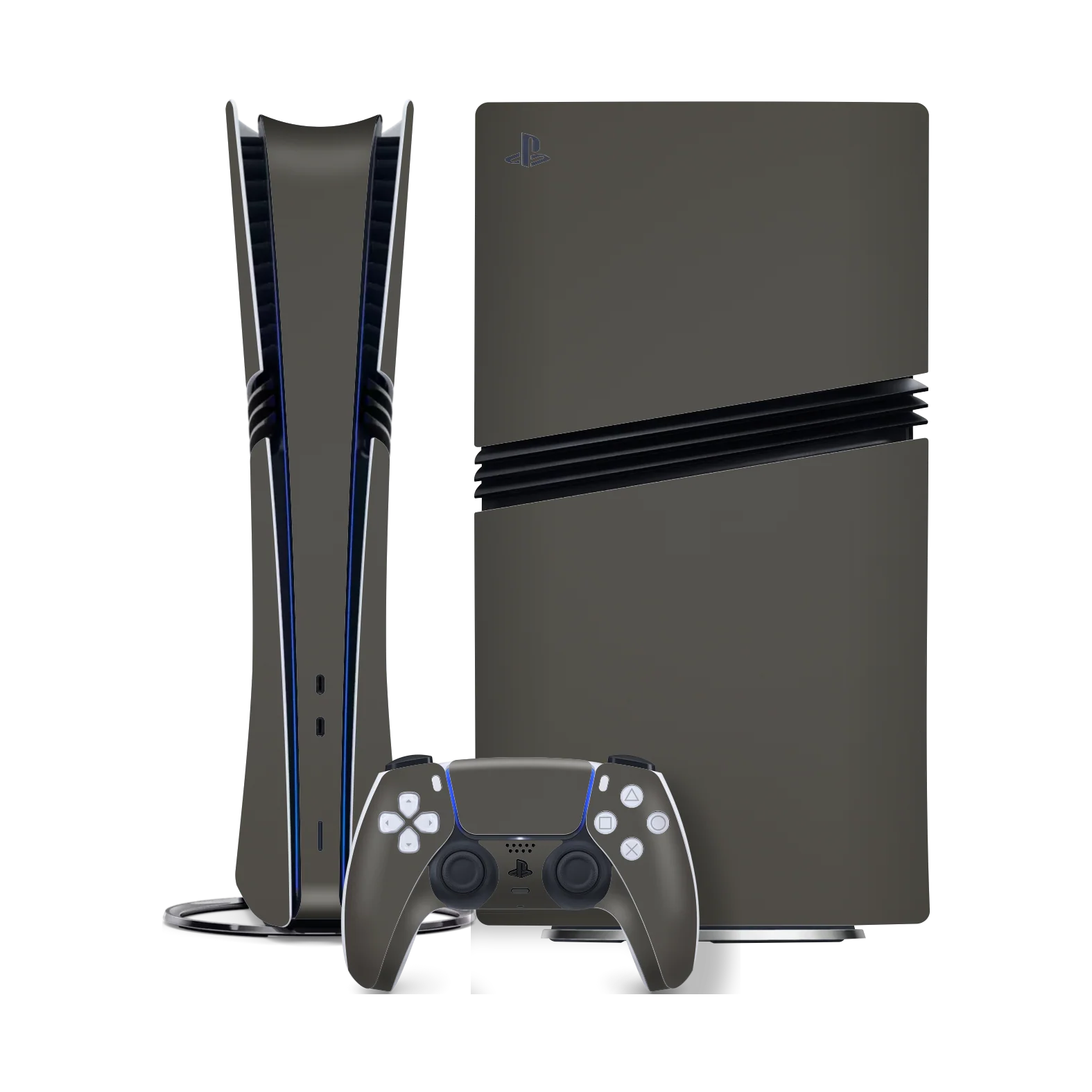 PS5 Pro Soft-Touch MystiQ Grey StealthMatte Skin