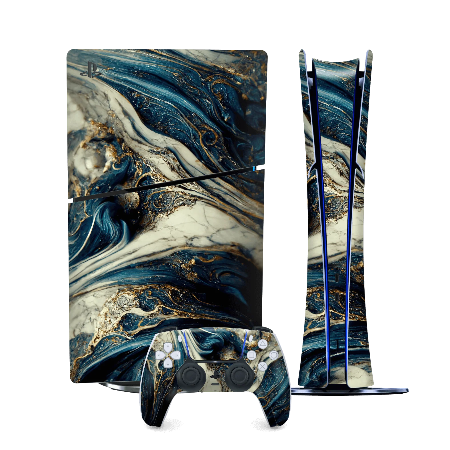 PS5 Slim (Digital Edition) SIGNATURE AGATE GEODE Naia Skin