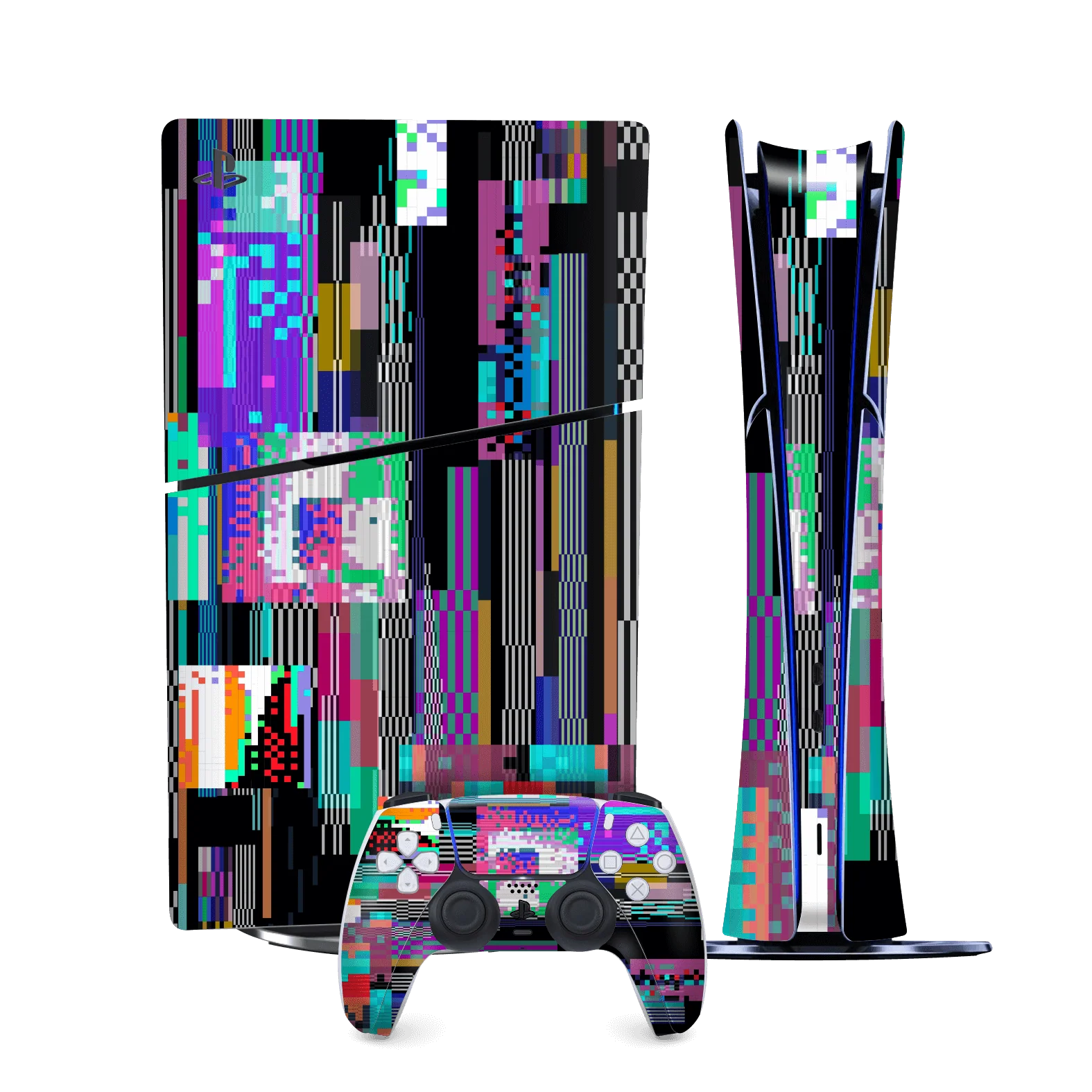 PS5 Slim (Digital Edition) SIGNATURE Glitchscape Skin