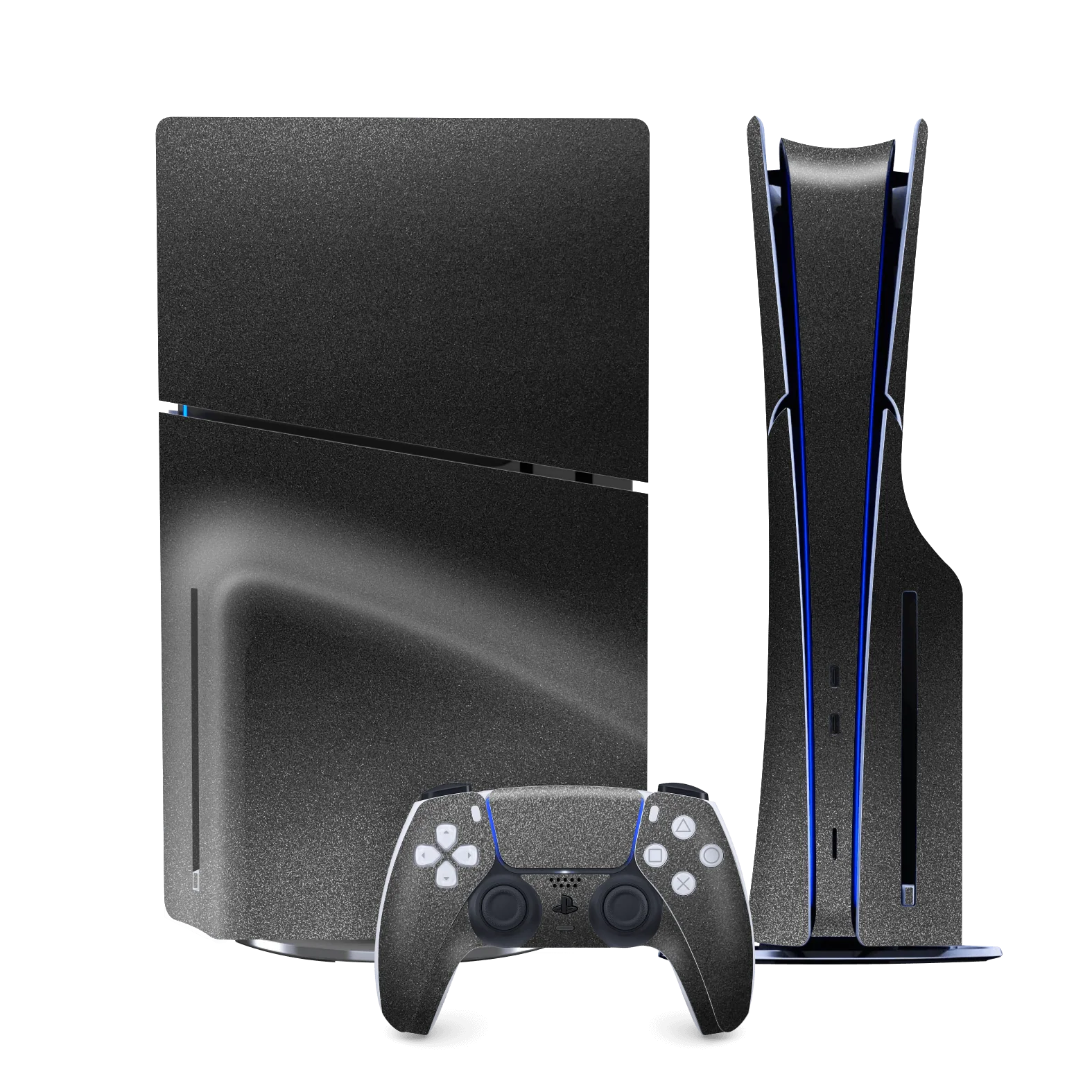 PS5 Slim (DISC Edition) Space Grey MATT Metallic Skin