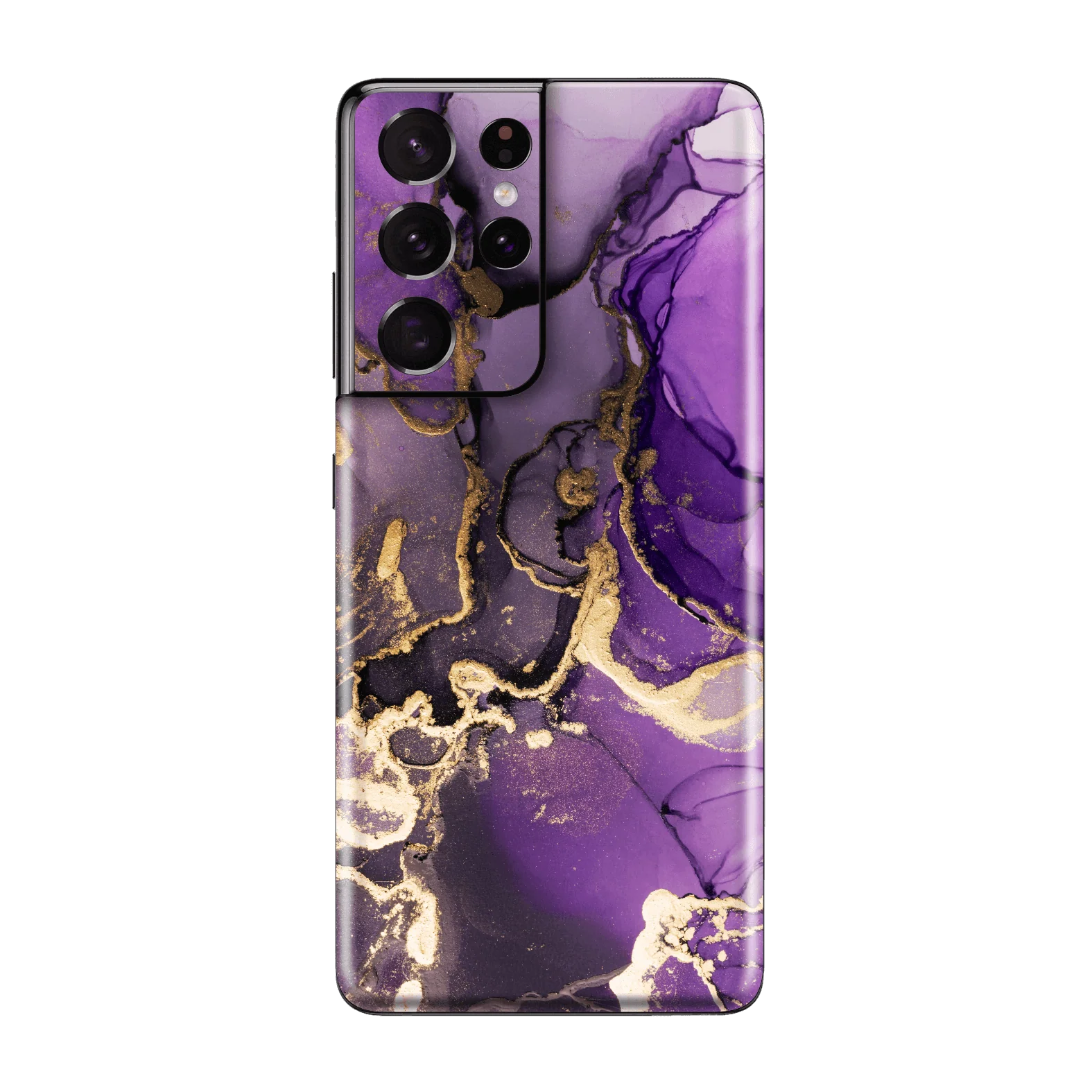 Samsung Galaxy S21 ULTRA SIGNATURE AGATE GEODE Purple-Gold Skin