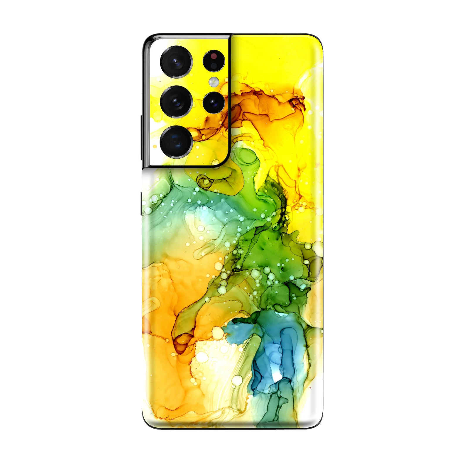 Samsung Galaxy S21 ULTRA SIGNATURE AGATE GEODE Yellow Magic Skin