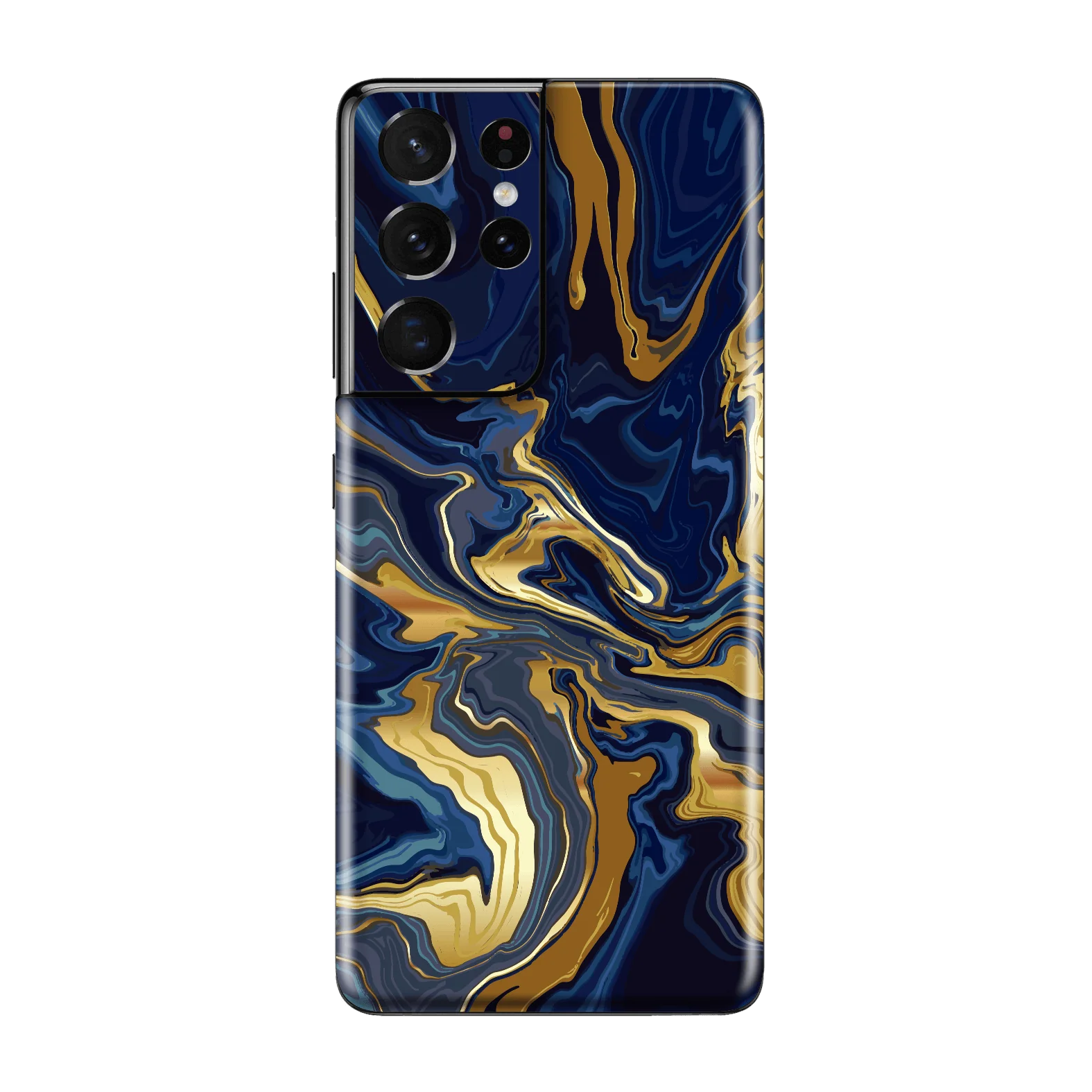 Samsung Galaxy S21 ULTRA SIGNATURE Ocean Blue & Gold Luxury Skin