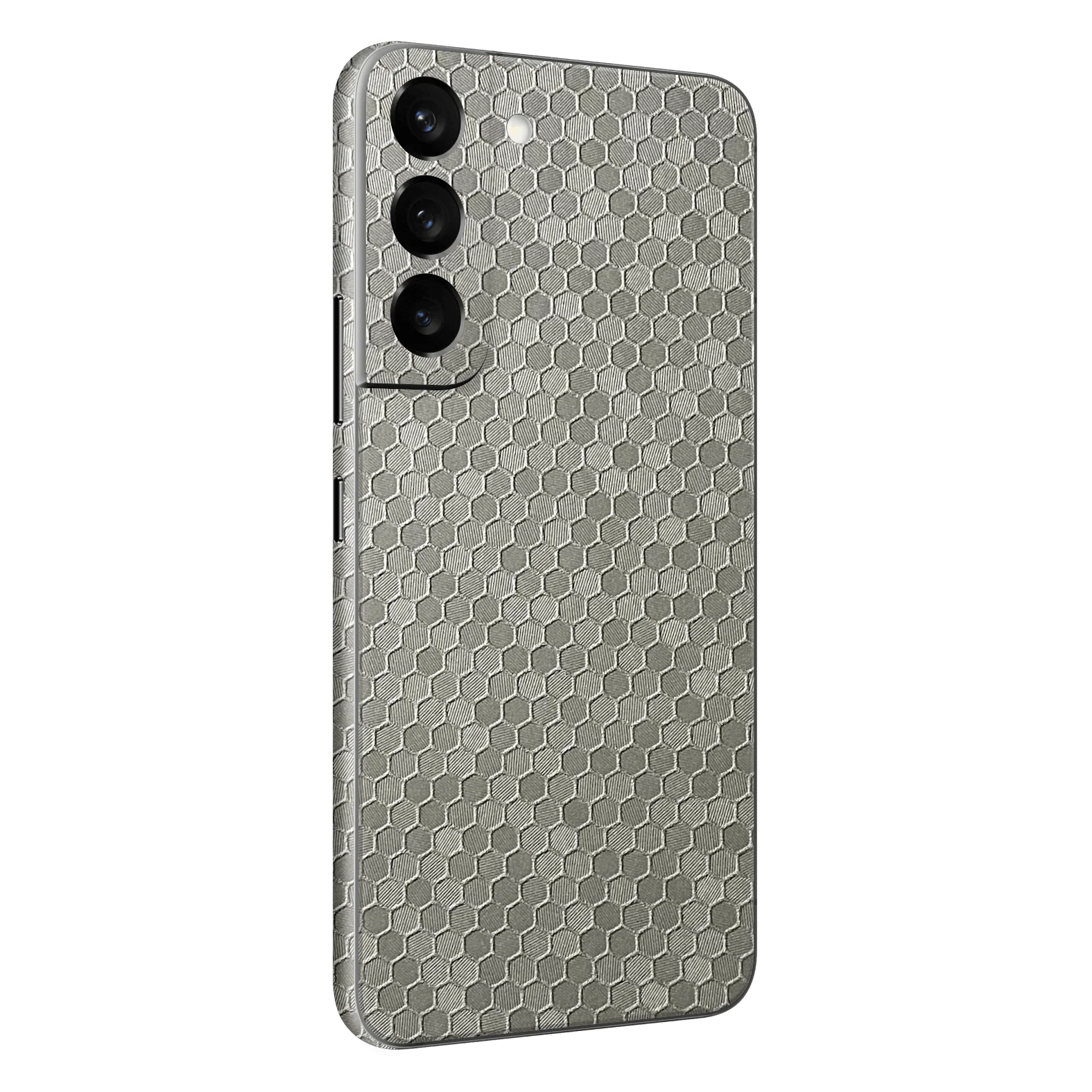 Samsung Galaxy S22+ PLUS LUXURIA 3D TEXTURED SILVER HONEYCOMB Skin
