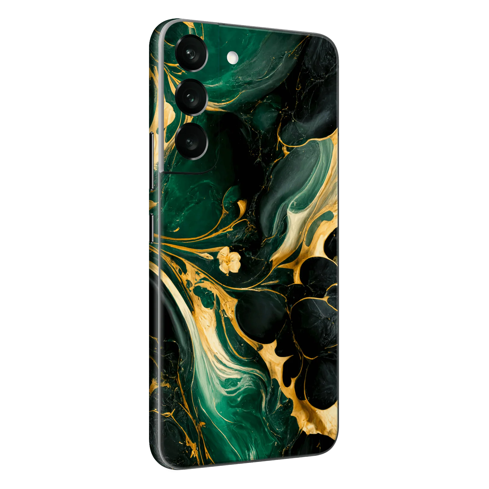 Samsung Galaxy S22+ PLUS SIGNATURE AGATE GEODE Royal Green-Gold Skin