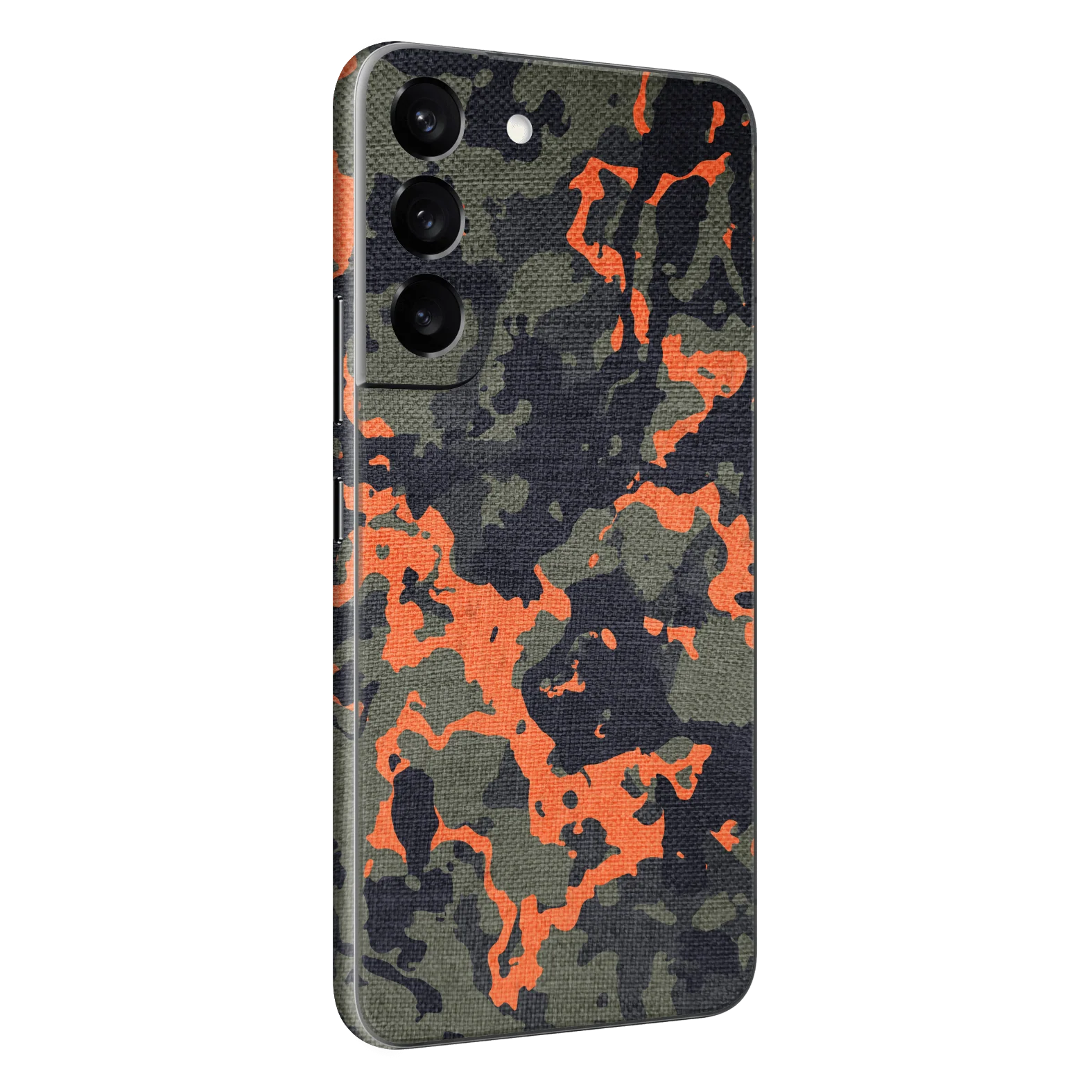Samsung Galaxy S22+ PLUS SIGNATURE Green and Soft Orange Camo Skin