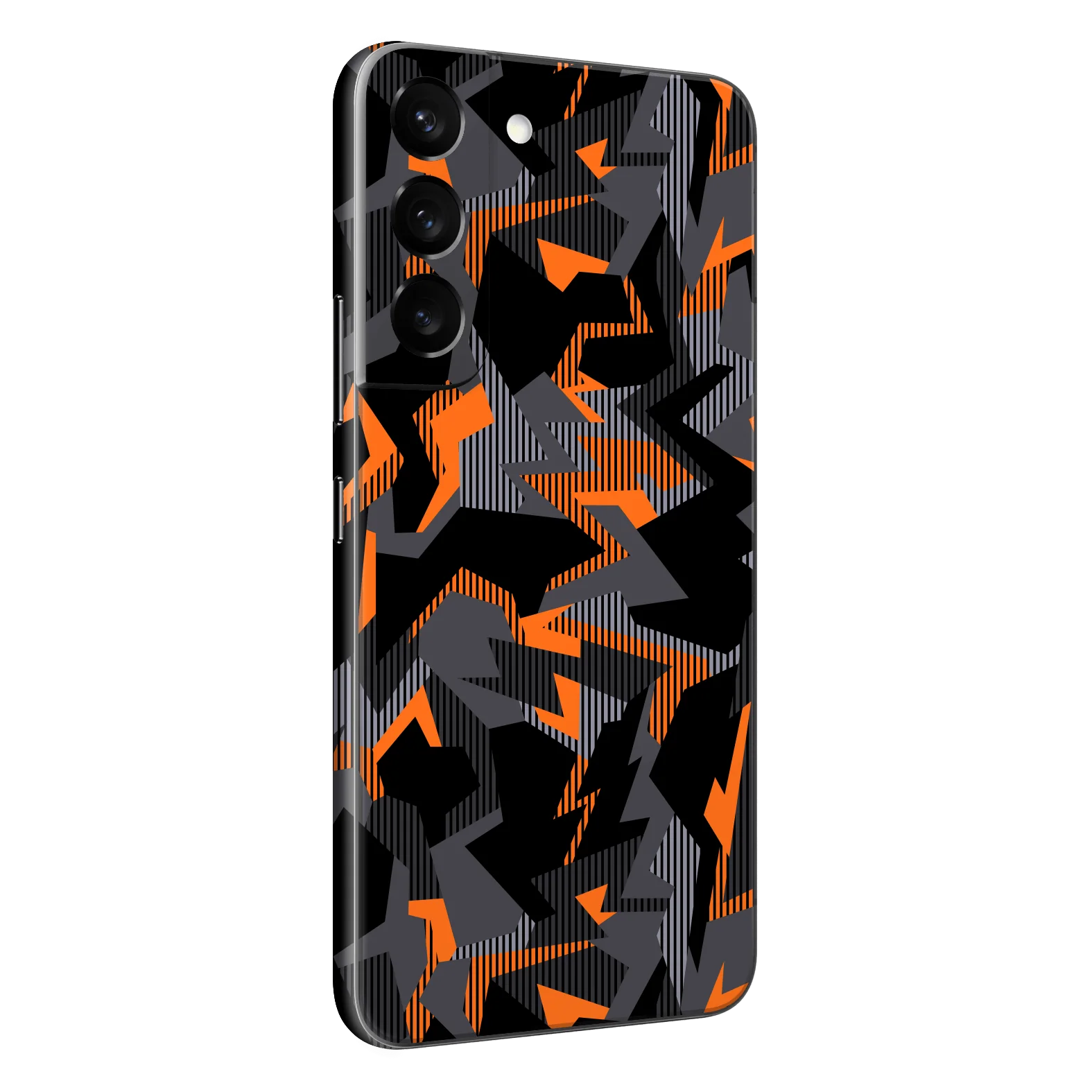Samsung Galaxy S22+ PLUS SIGNATURE Sharp-Edged Orange CAMO Skin