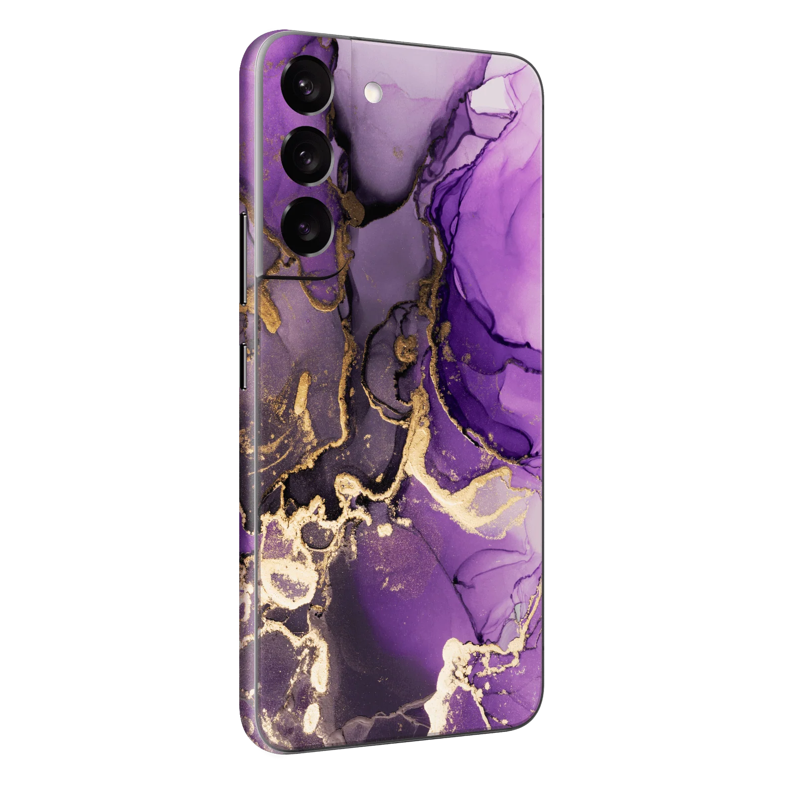 Samsung Galaxy S22 SIGNATURE AGATE GEODE Purple-Gold Skin
