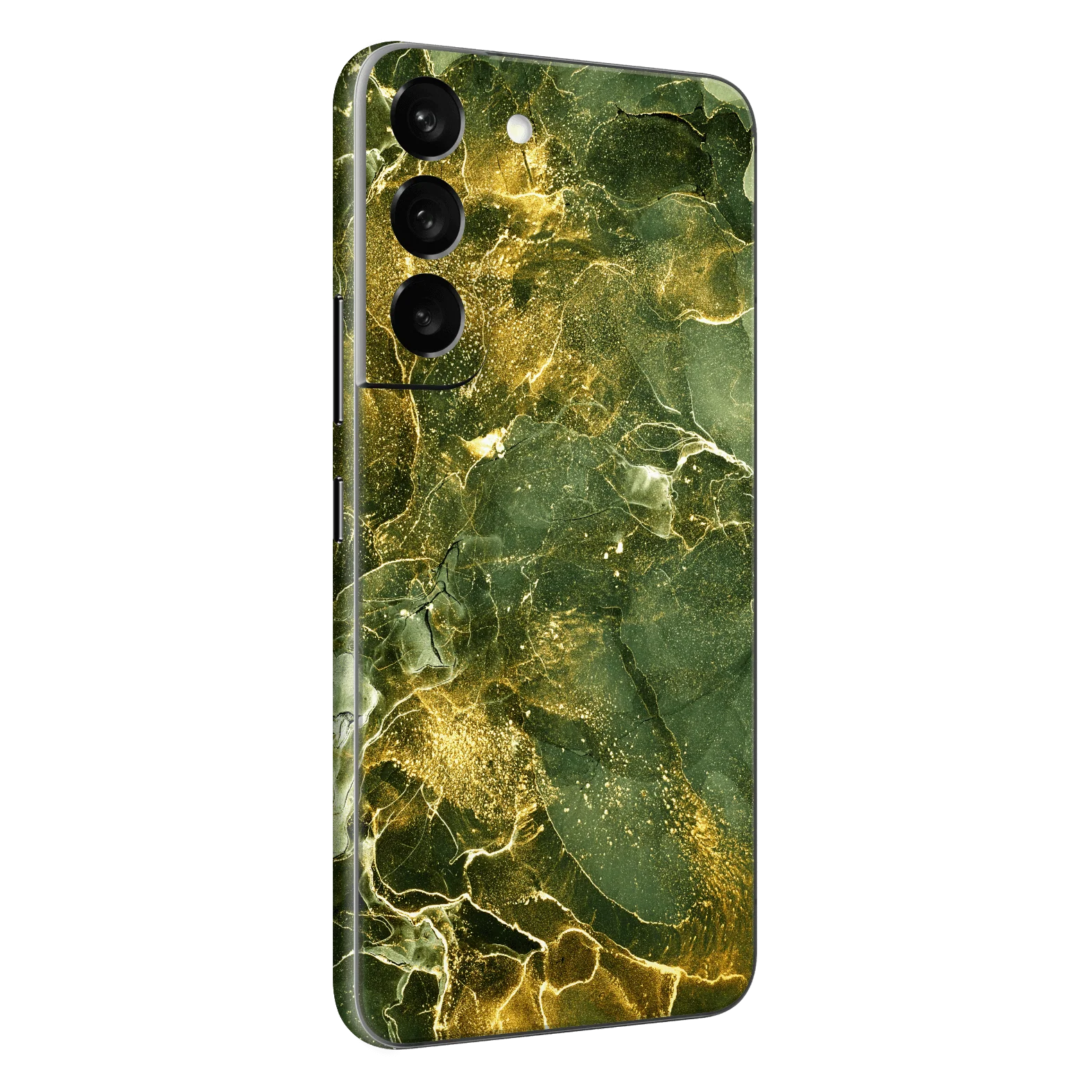 Samsung Galaxy S22 SIGNATURE AGATE GEODE Royal Green-Gold Skin