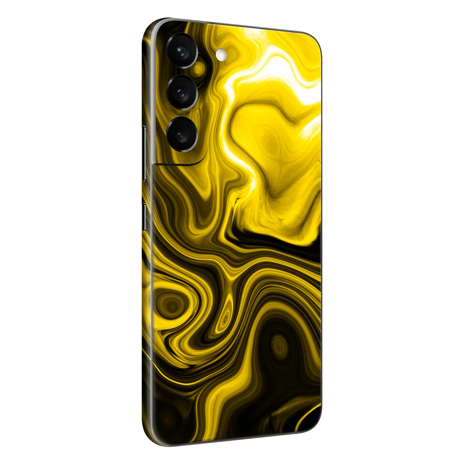 Samsung Galaxy S22 SIGNATURE AGATE GEODE Yellow and Black Mixture Skin