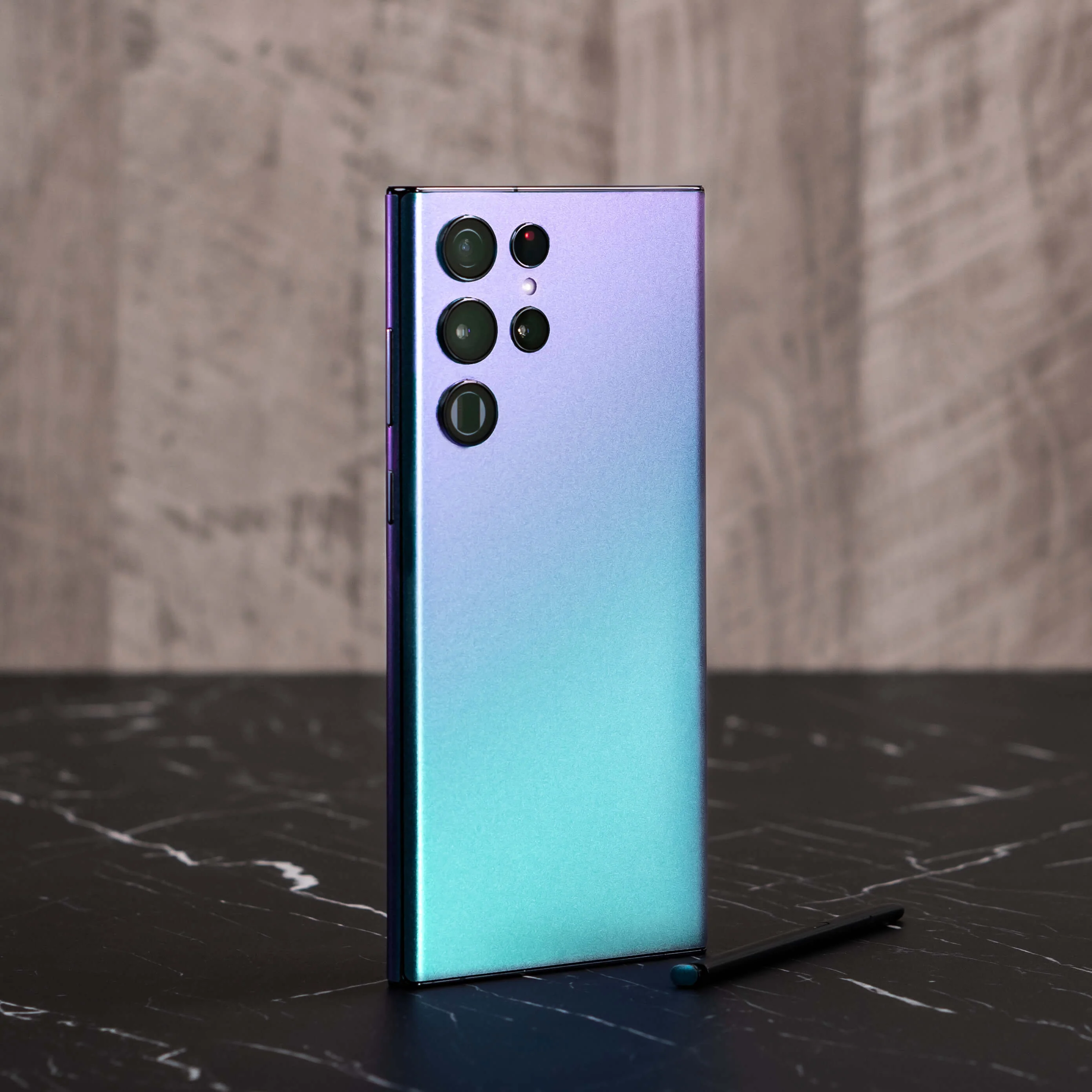 Samsung Galaxy S22 ULTRA - CHAMELEON TURQUOISE LAVENDER Matt Metallic Skin - Image 2