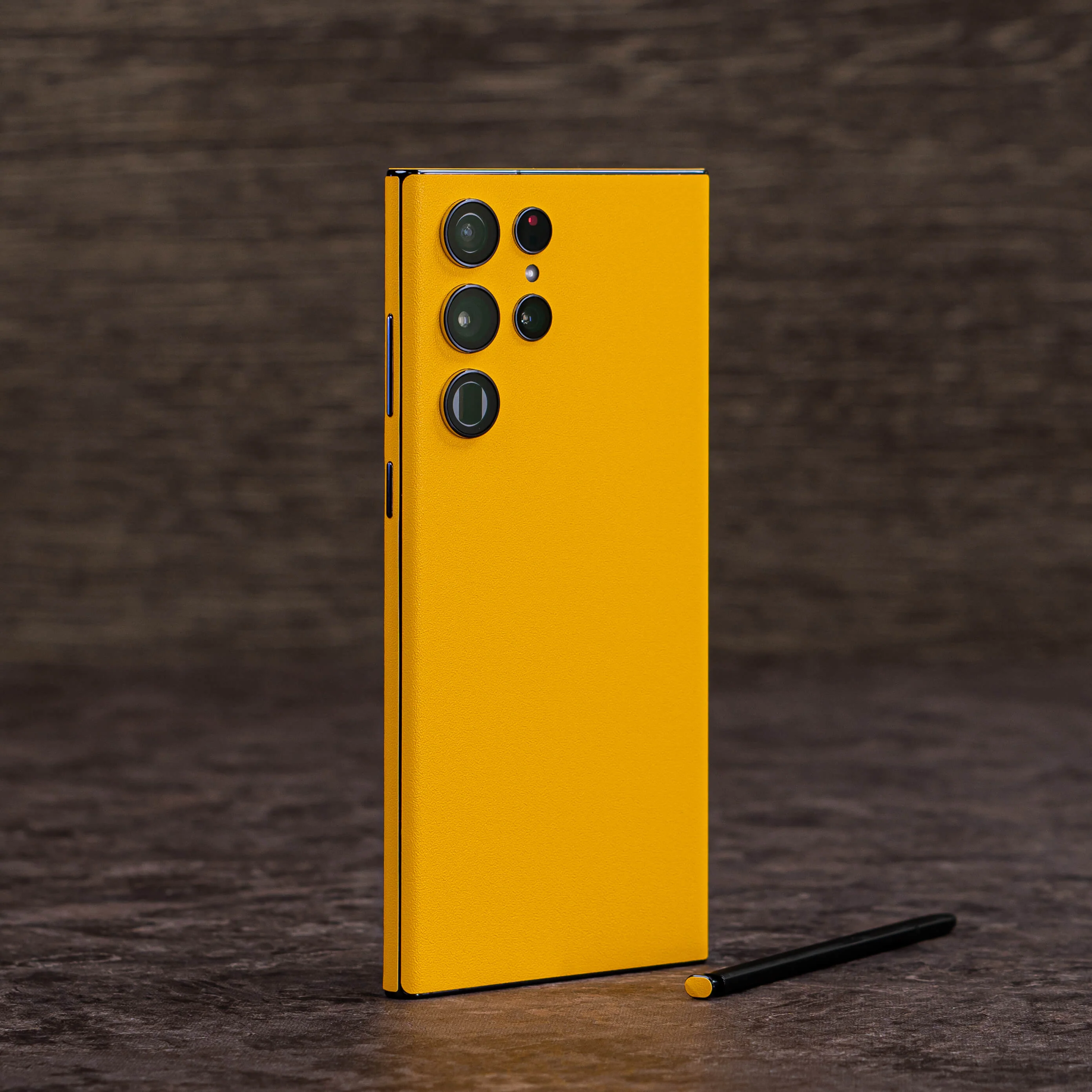 Samsung Galaxy S22 ULTRA - LUXURIA Tuscany Yellow Textured Skin - Image 3