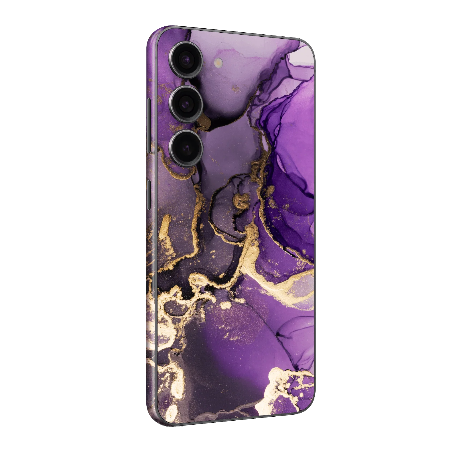 Samsung Galaxy S23 SIGNATURE AGATE GEODE Purple-Gold Skin