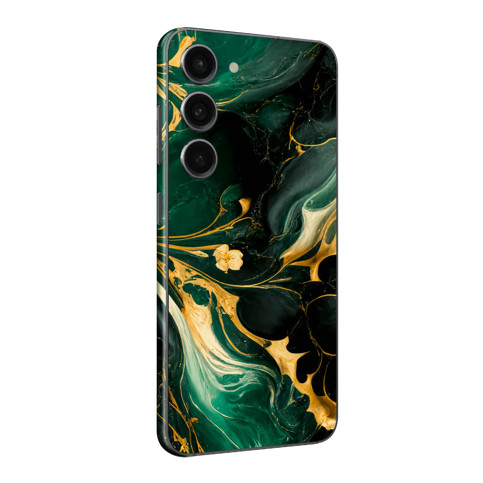 Samsung Galaxy S23 SIGNATURE AGATE GEODE Royal Green-Gold Skin