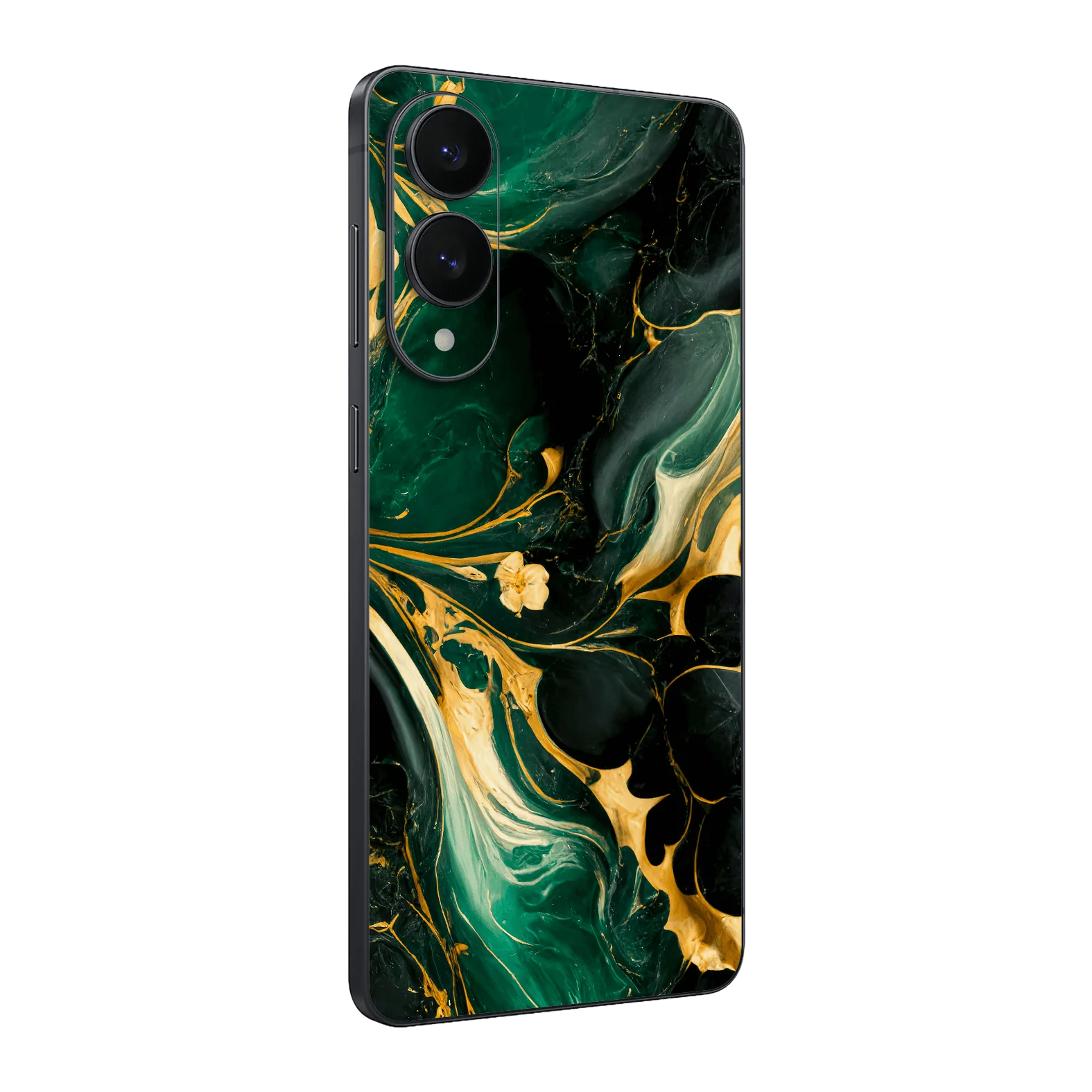 Samsung Galaxy S25 EDGE SIGNATURE AGATE GEODE Royal Green-Gold Skin