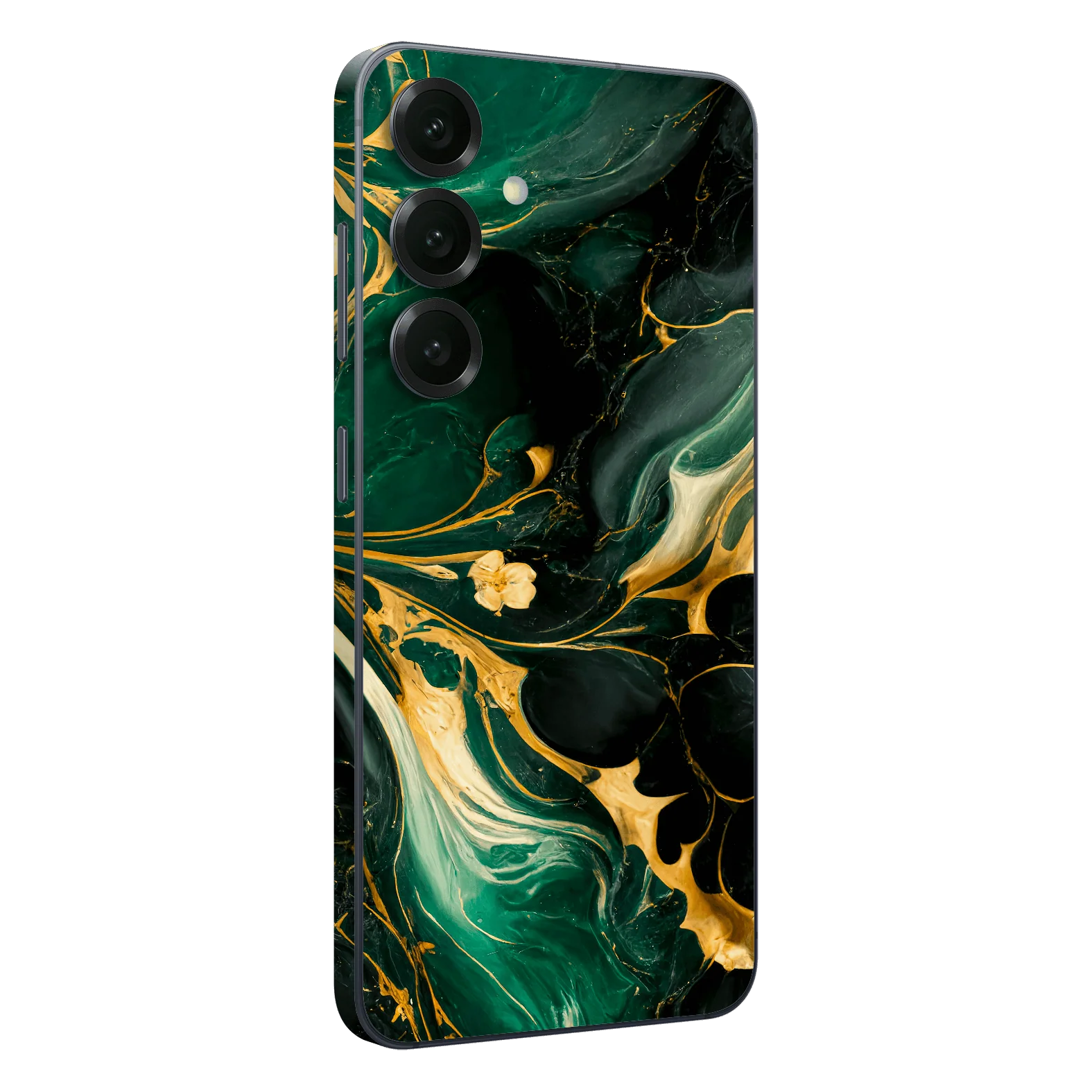 Samsung Galaxy S25 SIGNATURE AGATE GEODE Royal Green-Gold Skin