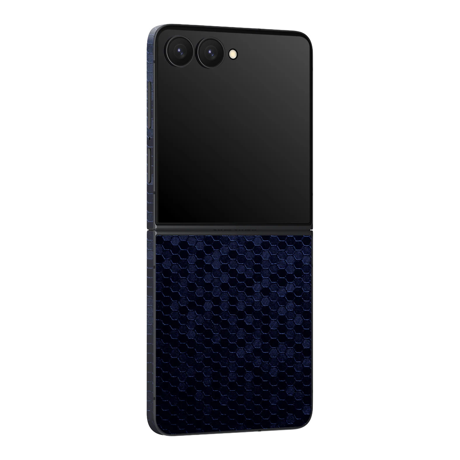 Samsung Galaxy Z Flip 7 LUXURIA Navy Blue HONEYCOMB 3D TEXTURED Skin